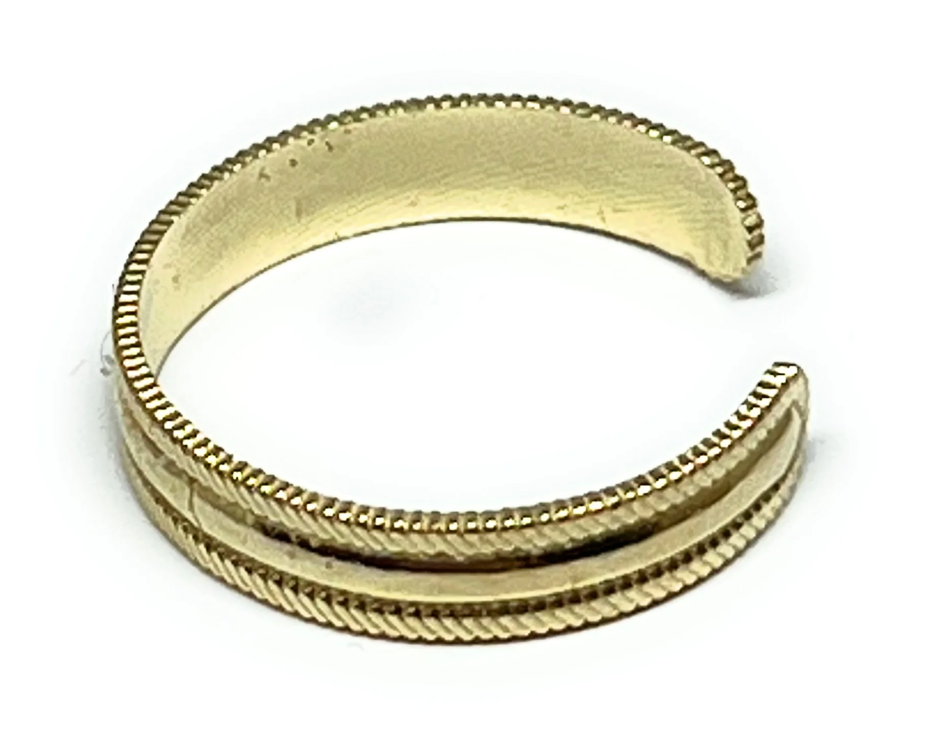 10k Solid Gold Band TOE Ring - Image 2