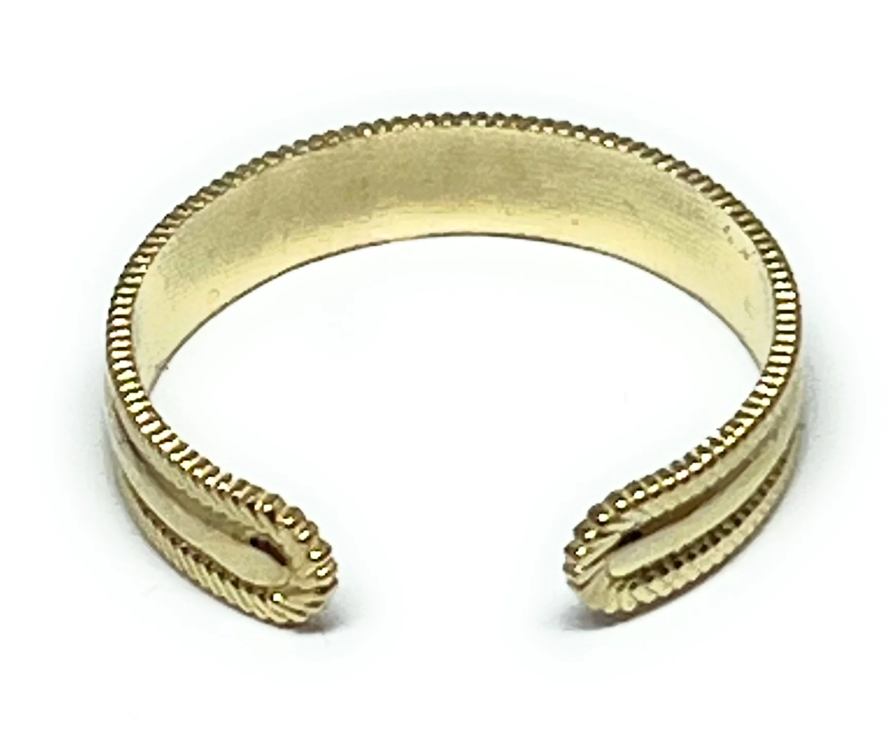 10k Solid Gold Band TOE Ring - Image 3