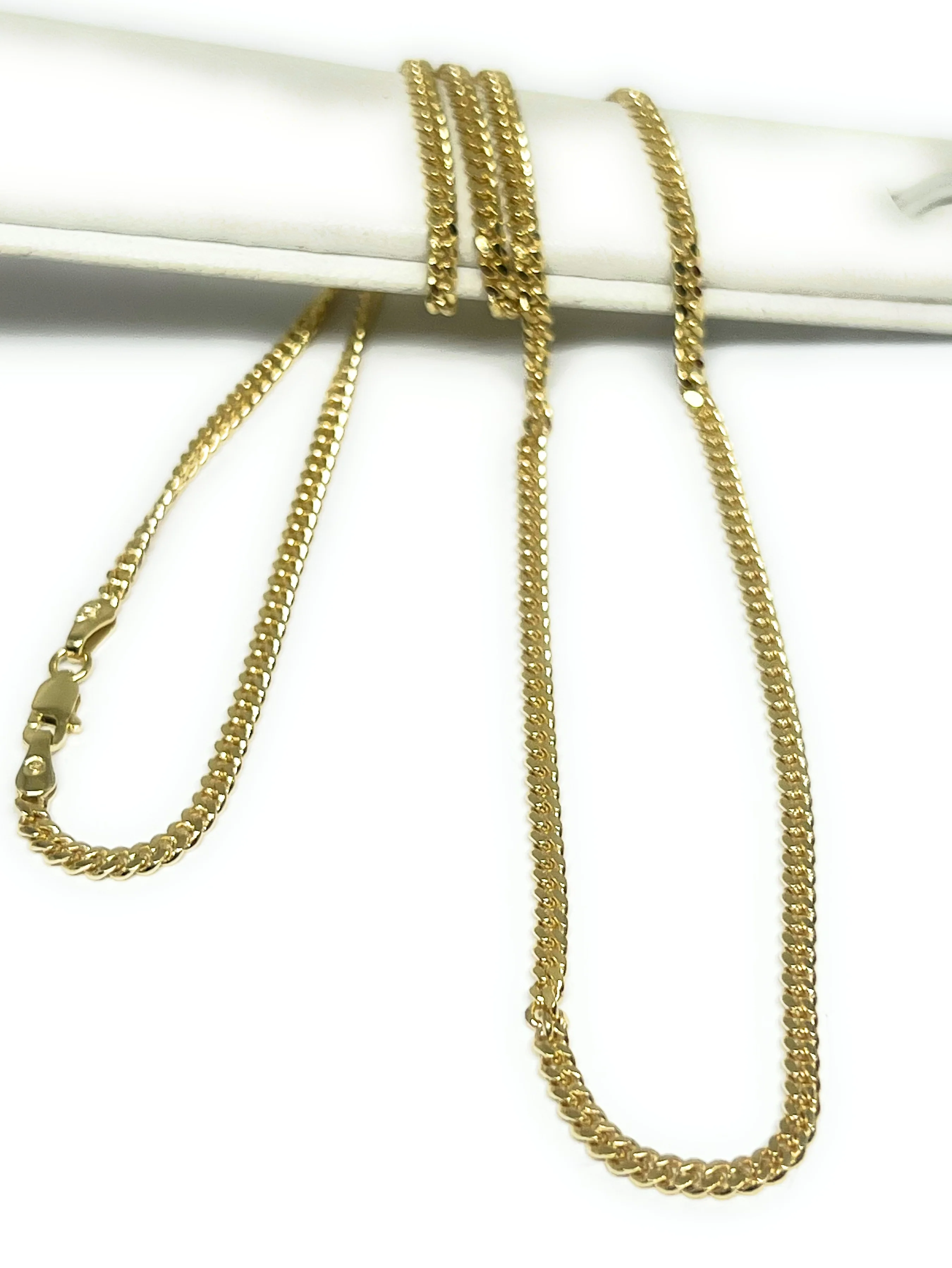 10k Solid Gold Miami Cuban Link Chain 16-26 inches 3mm (FULL SOLID STYLE) - Image 4
