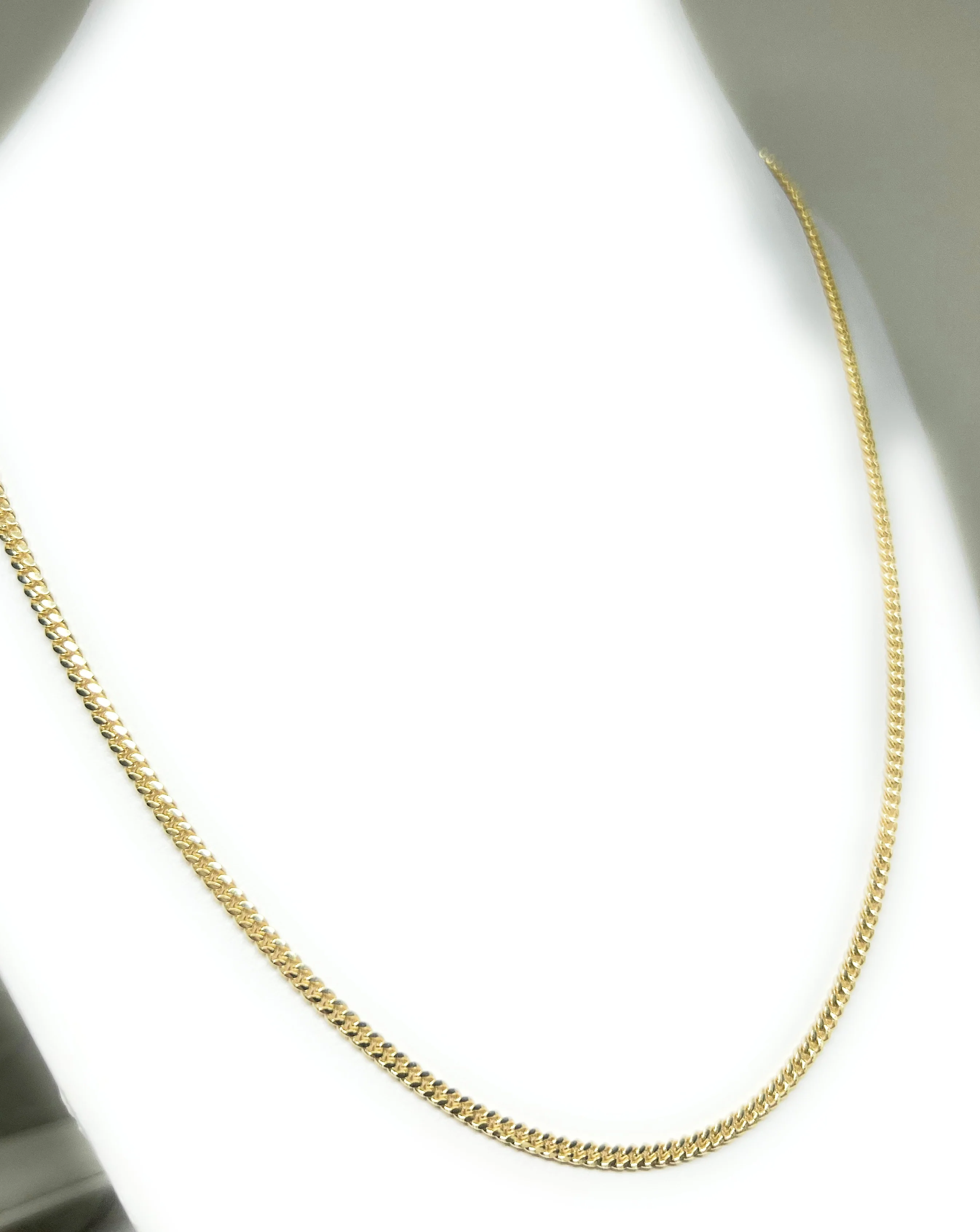 10k Solid Gold Miami Cuban Link Chain 16-26 inches 3mm (FULL SOLID STYLE) - Image 5