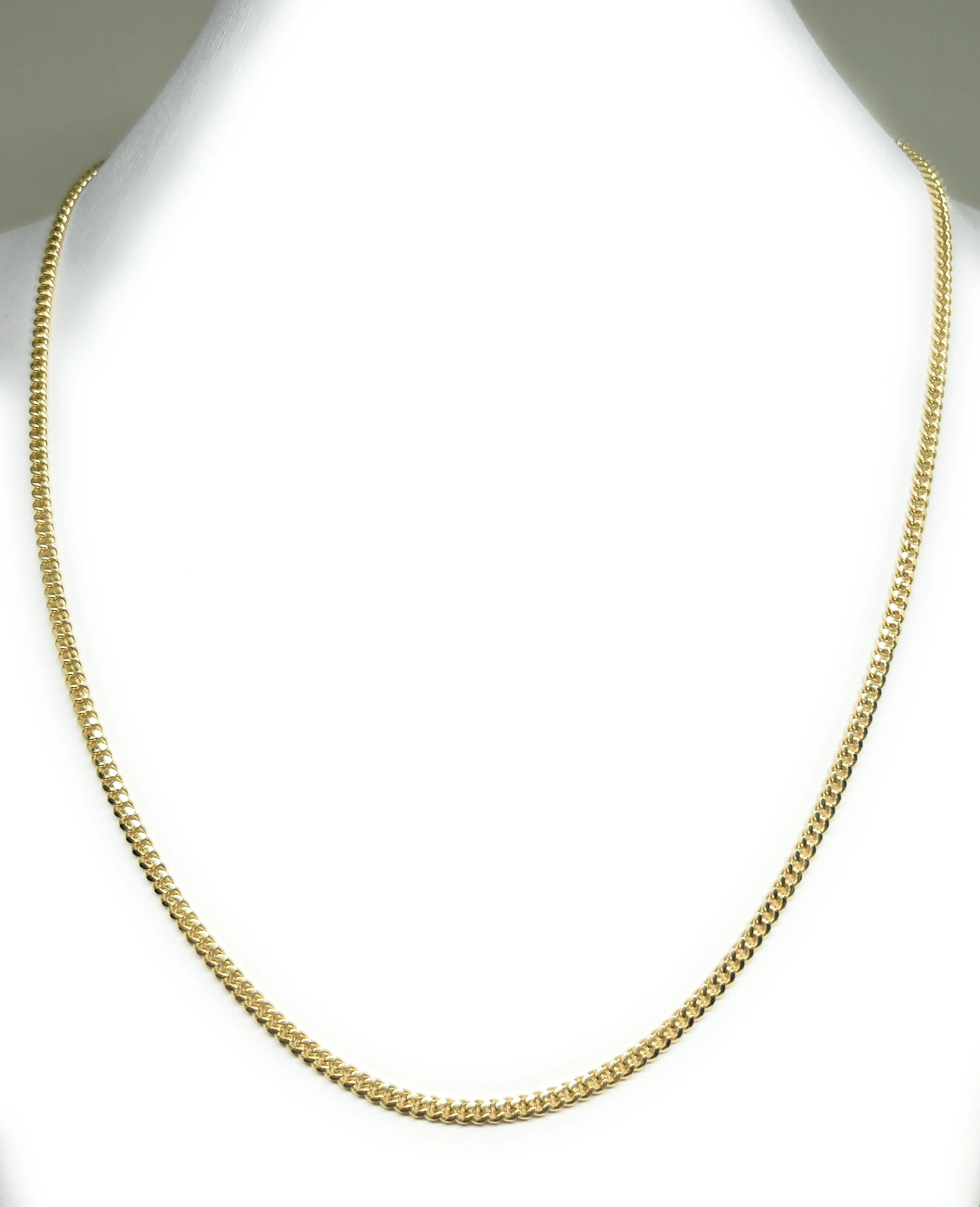 10k Solid Gold Miami Cuban Link Chain 16-26 inches 3mm (FULL SOLID STYLE) - Image 6
