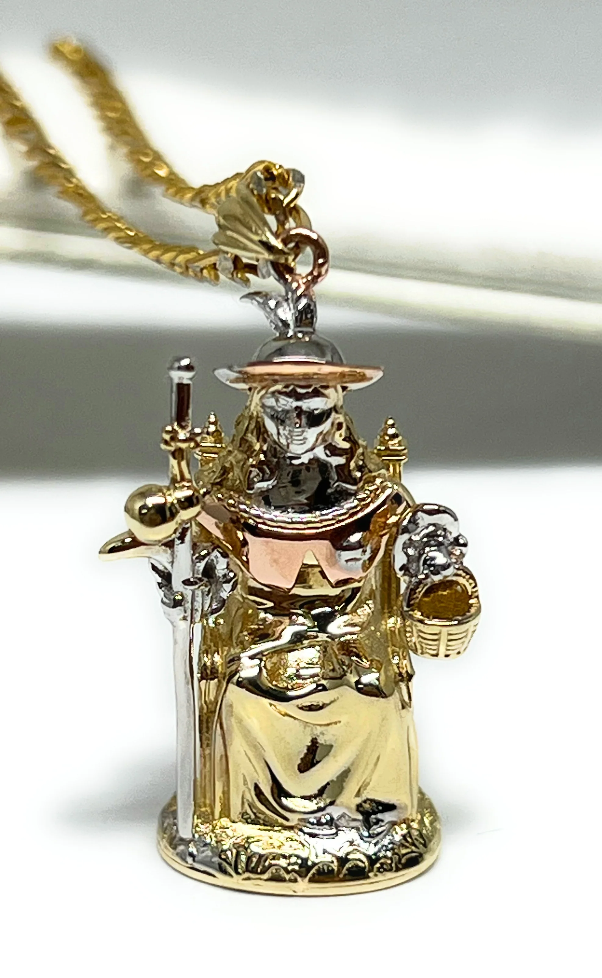 10k Solid Gold Santo Niño de Atocha (Jesus) 3D Pendant FULL 3D Statue (FC) - Image 5