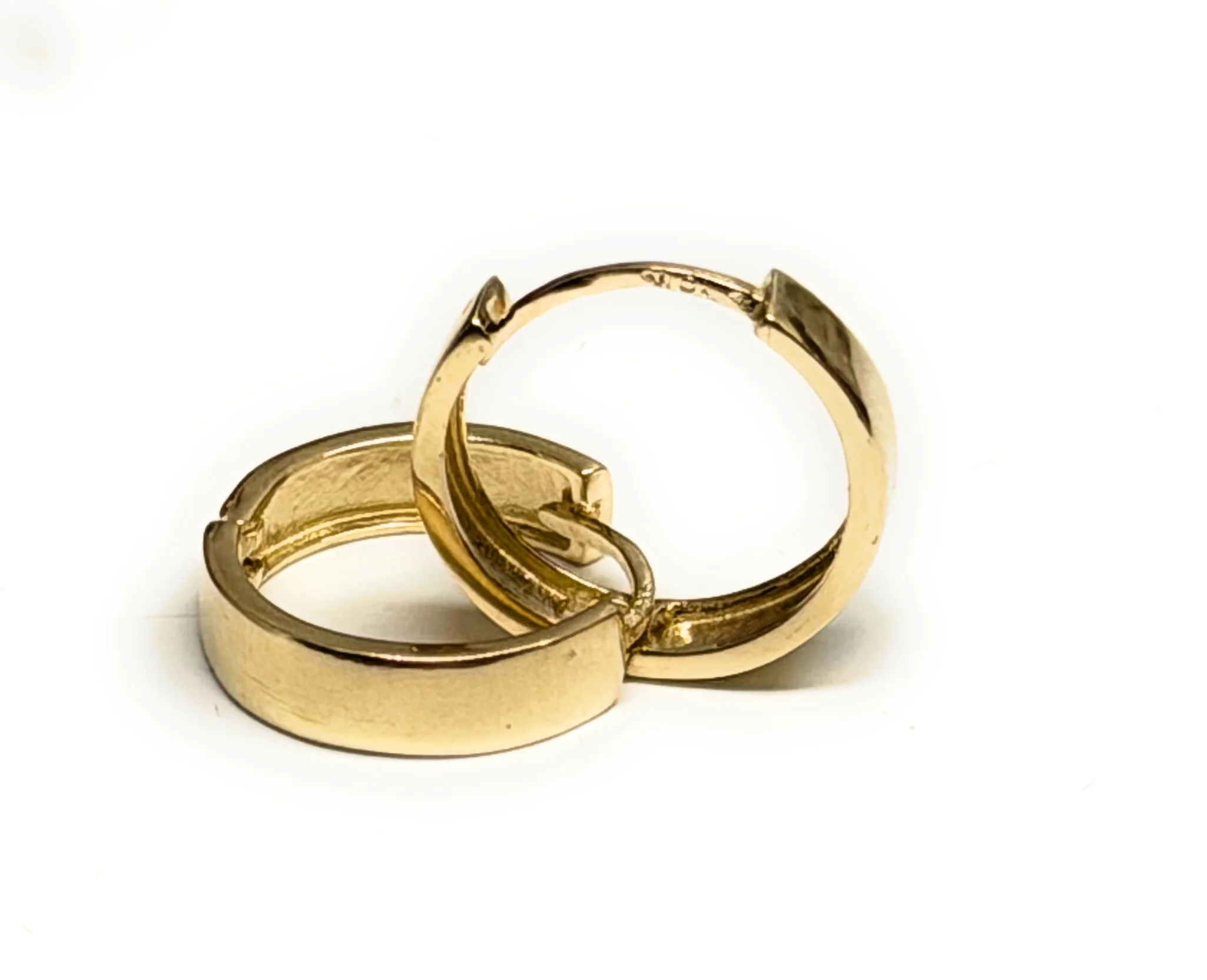 10k Solid Gold Small Huggie Earrings