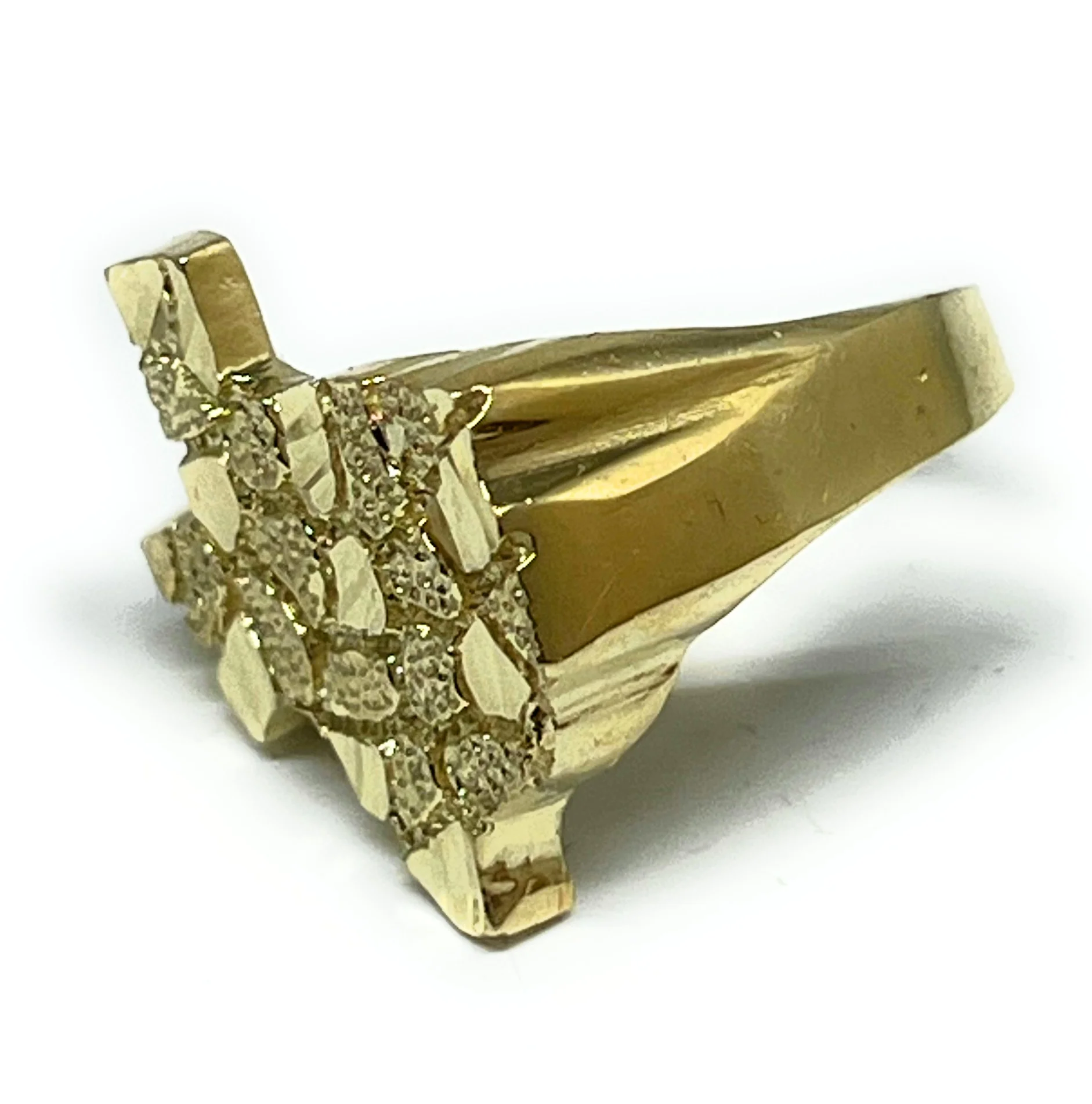10k Solid Gold TEXAS Nugget Ring (MED, LG) - Image 6