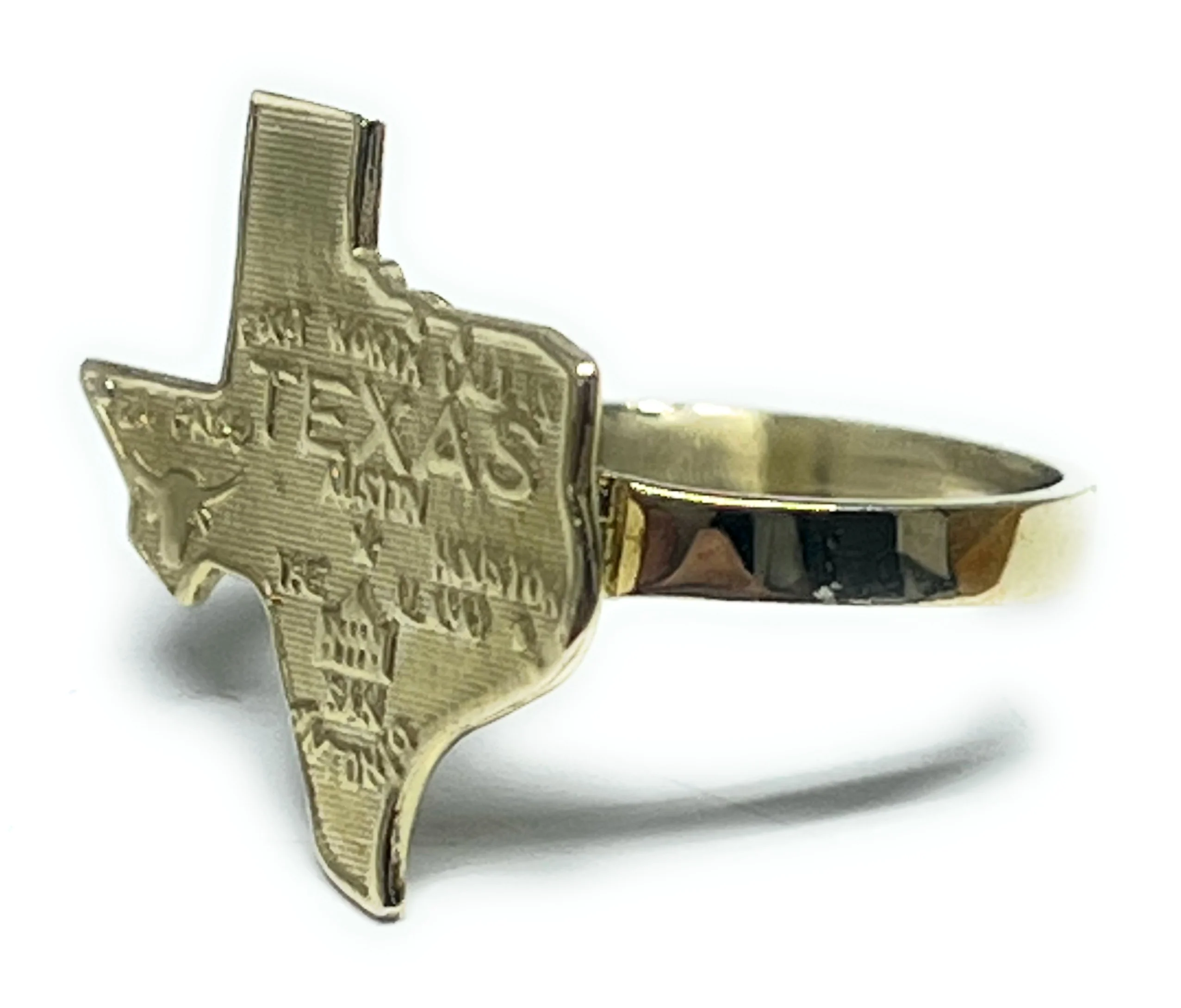 10k Solid Gold TEXAS Ring - Image 2
