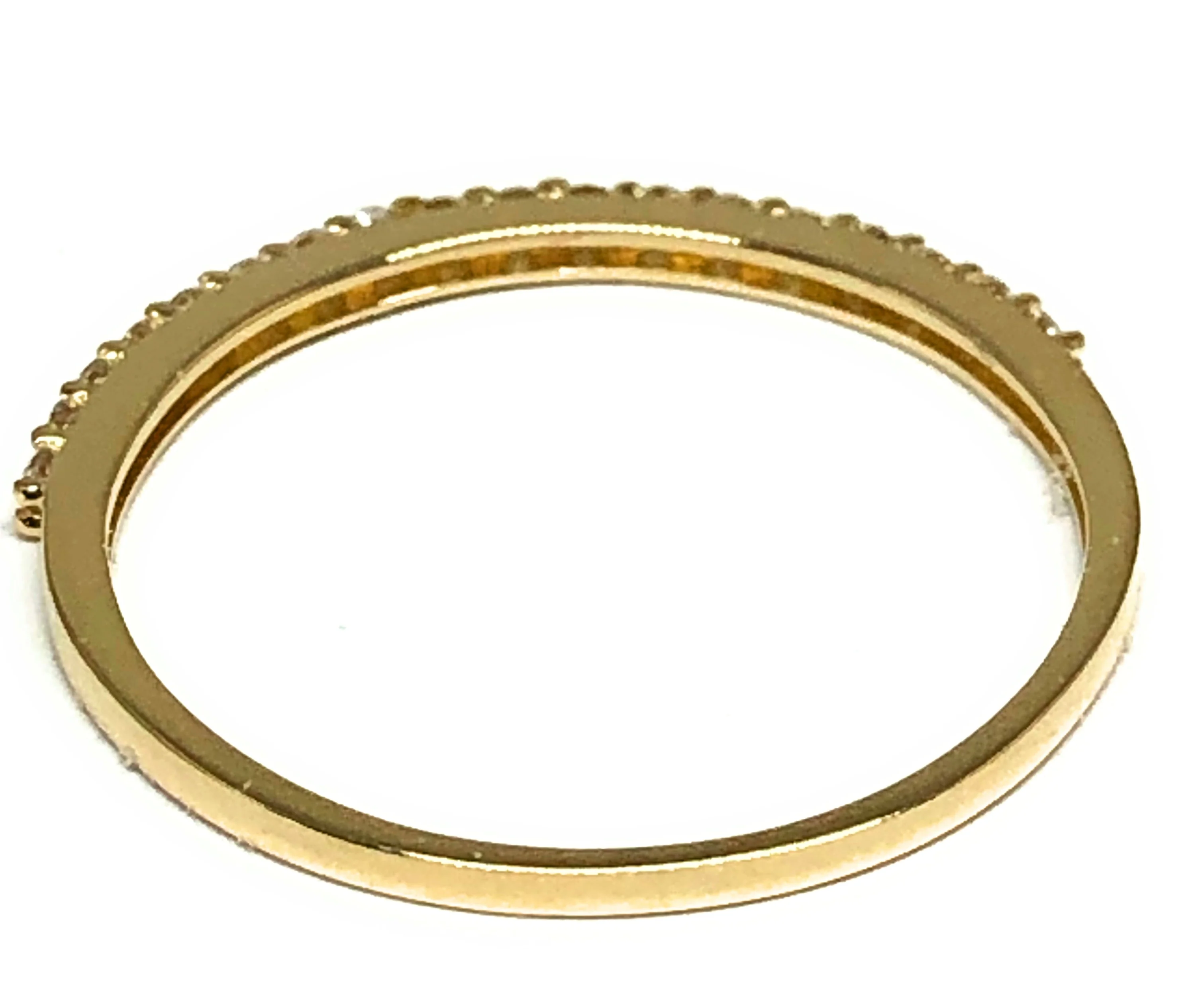 10k Solid Gold Yellow Band CZ Ring (FC 120) - Image 3