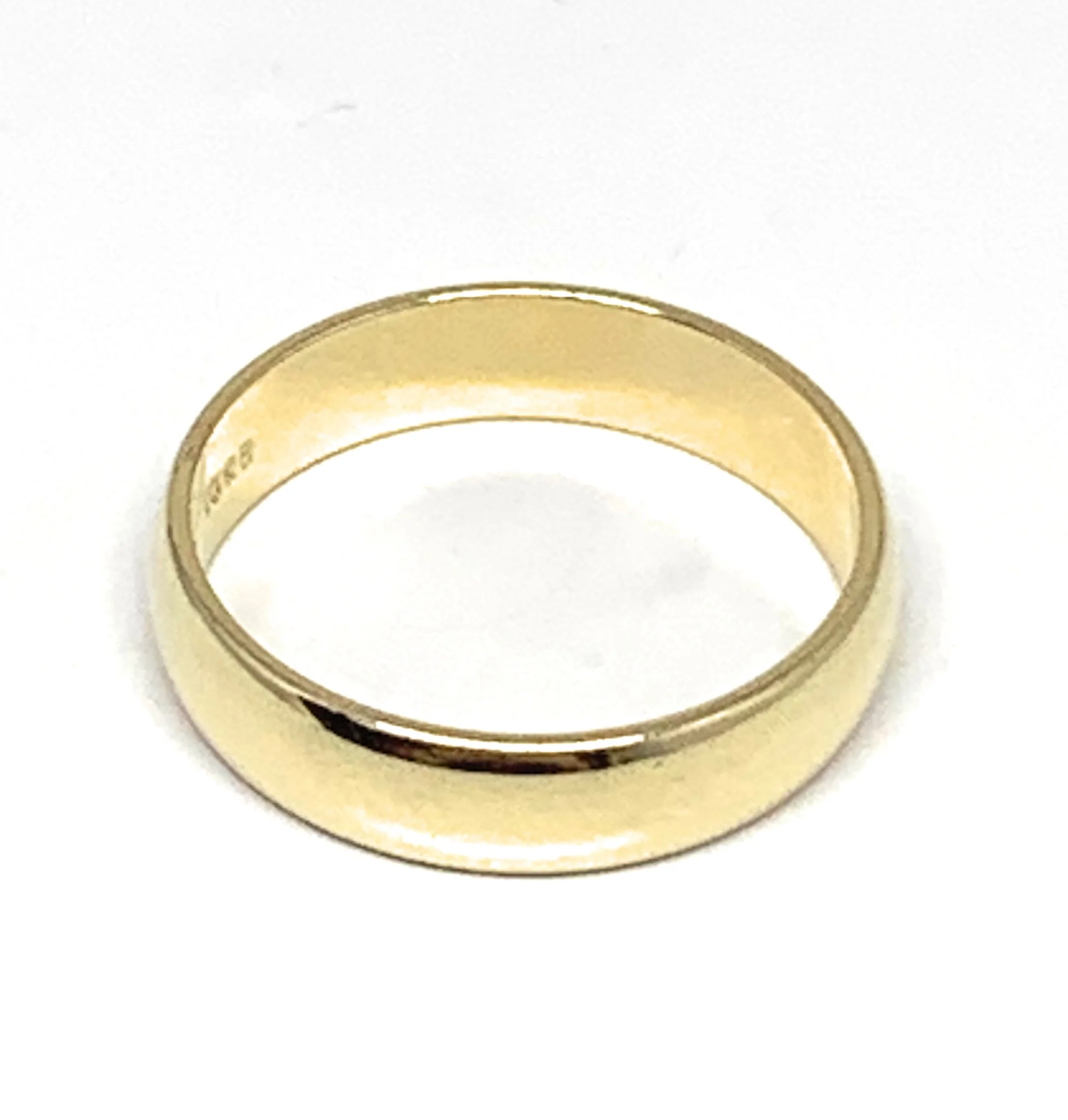 10k Solid Gold Yellow Classic Band Ring 5mm - Image 2