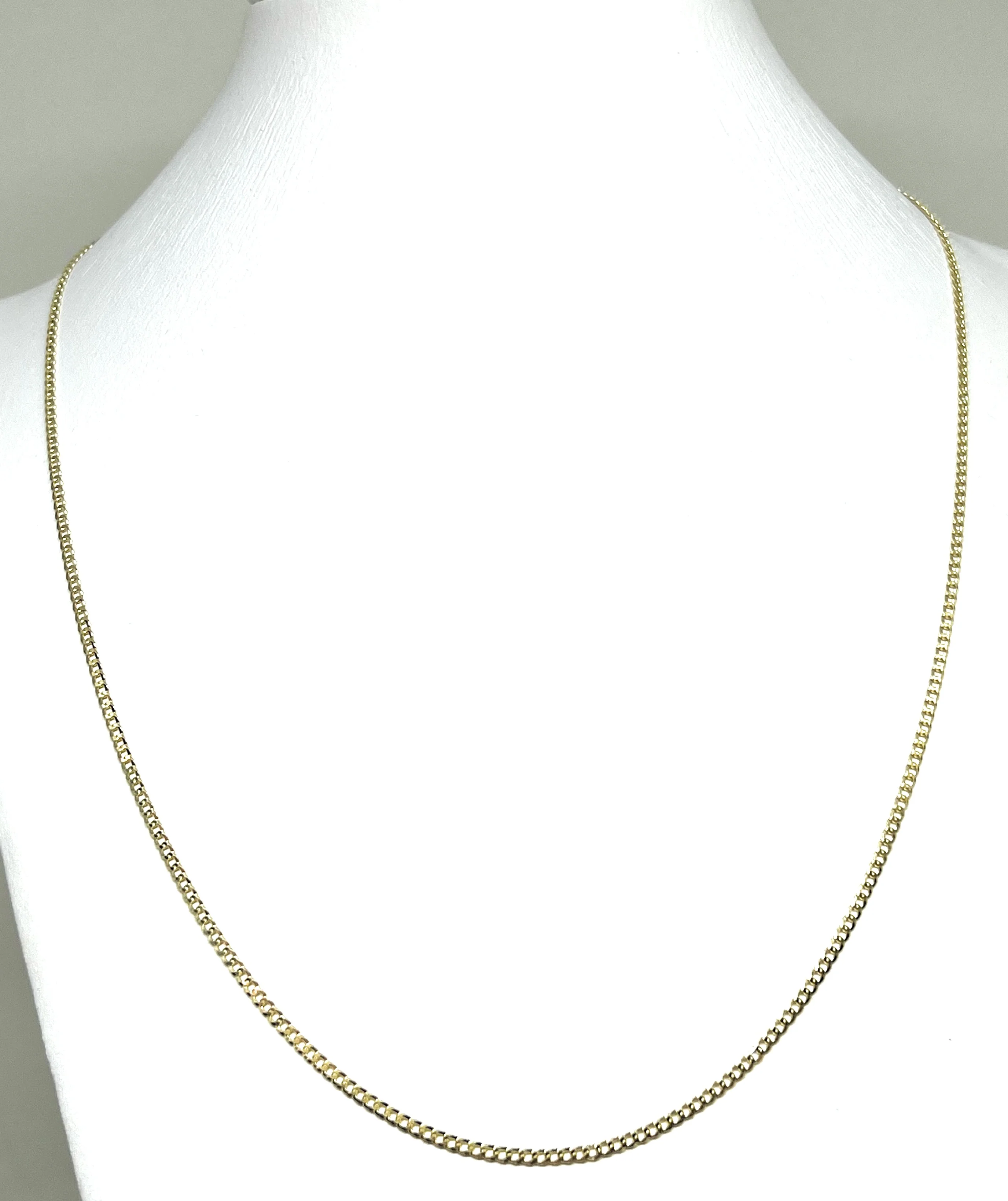 10k Solid Gold Yellow Cuban CURB Link Chain 16-24 inches 2mm (Full Solid Style) - Image 2