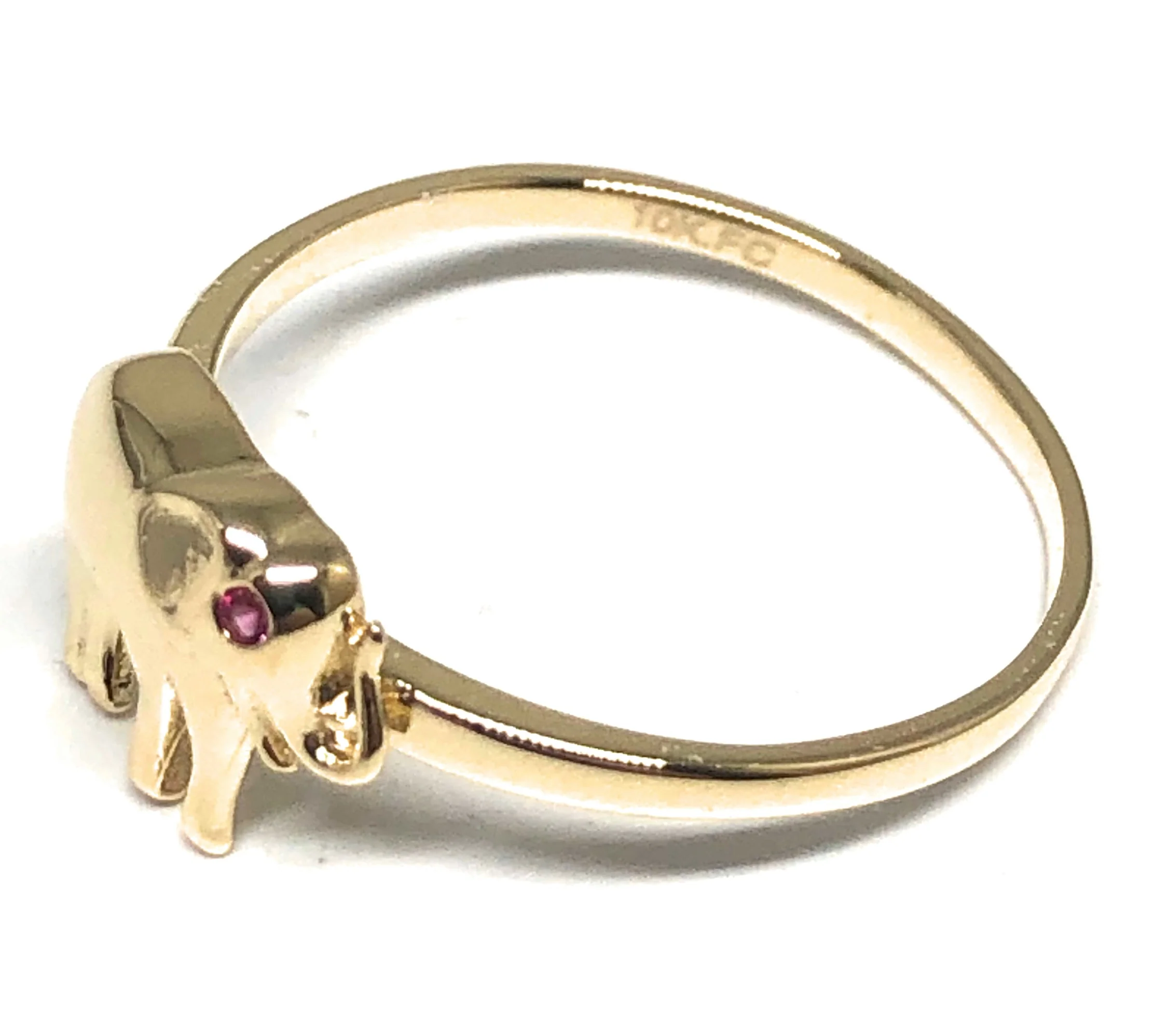 10k Solid Gold Yellow Elephant Ring (FC 85) - Image 2