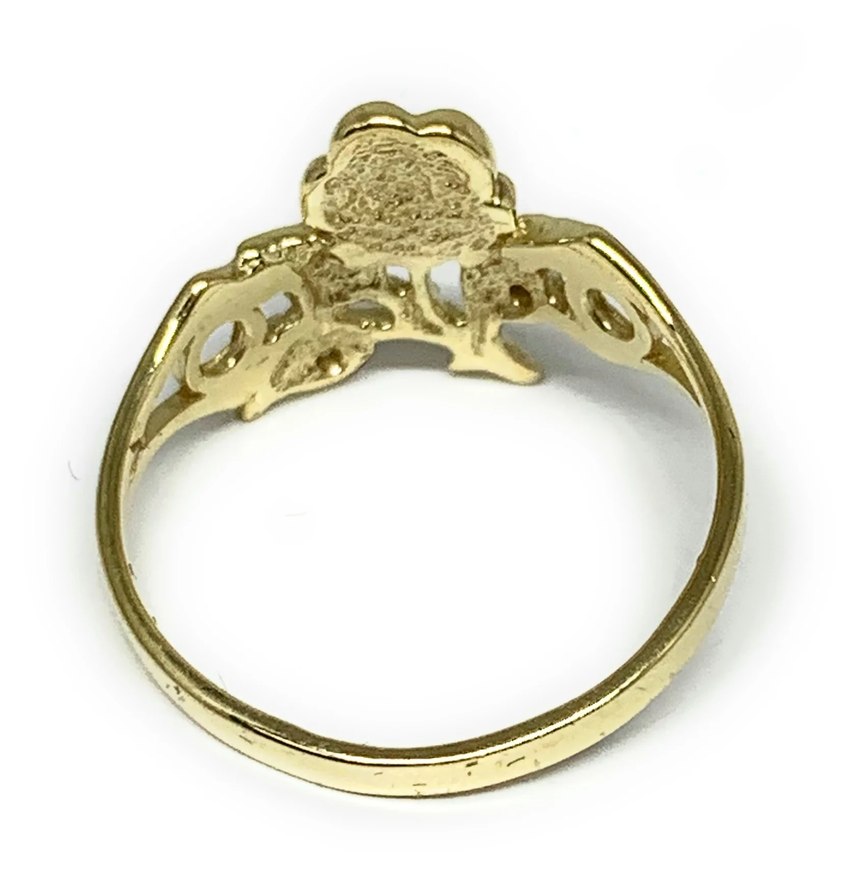 10k Solid Gold Yellow Flower Ring (FC 139) - Image 3