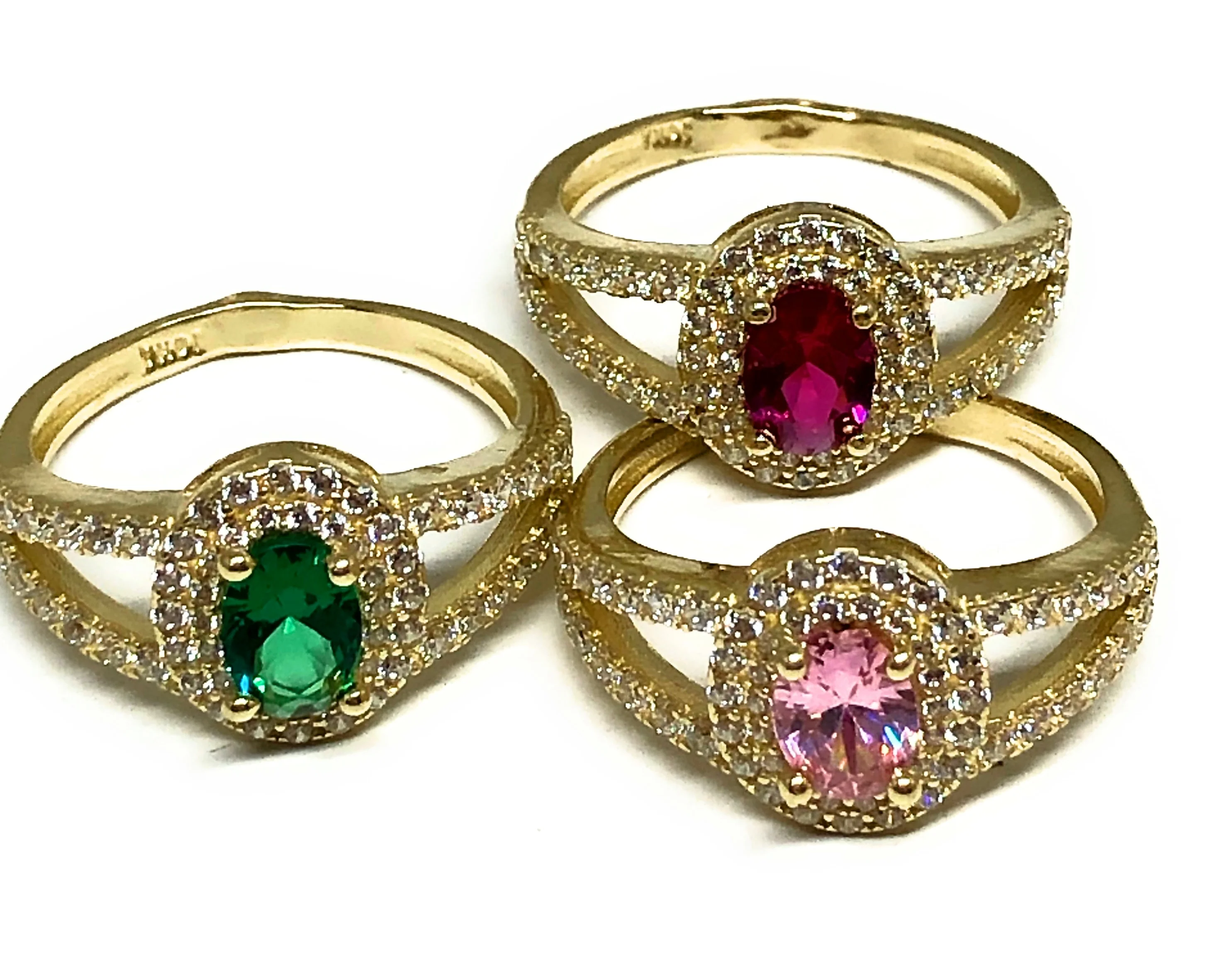 10k Solid Gold Yellow Gold Bright CZ Ring
