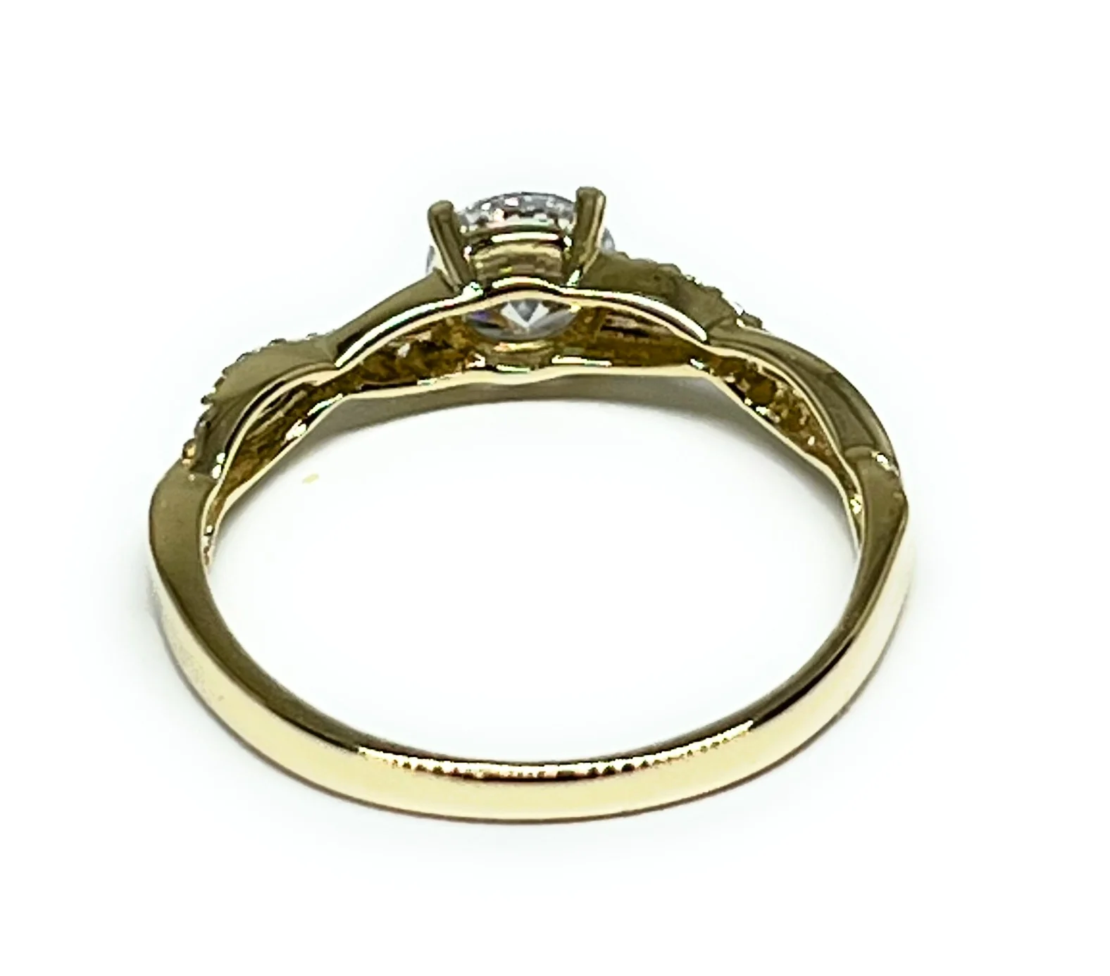 10k Solid Gold Yellow Gold CZ Ring (FC 244) - Image 3