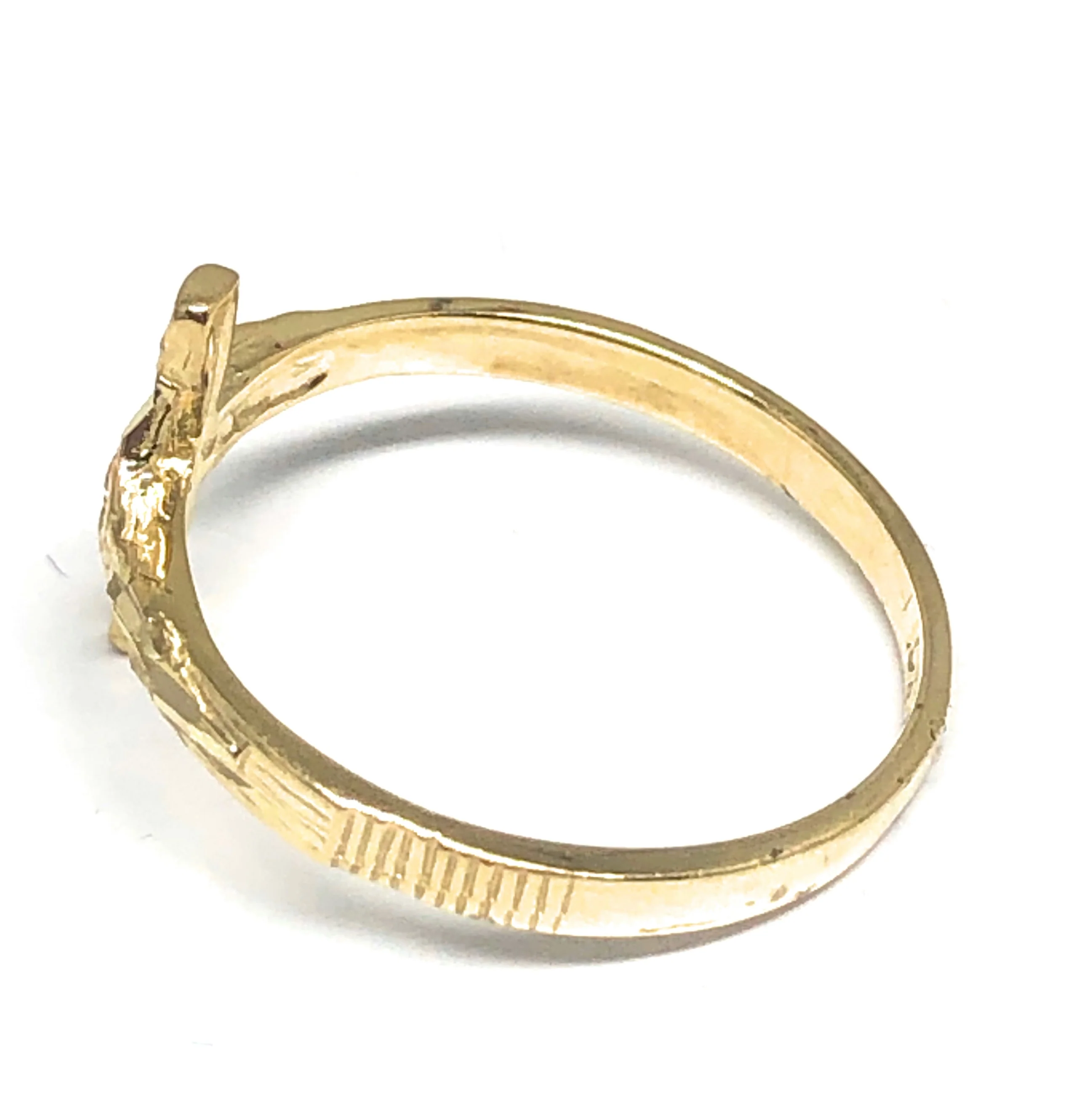 10k Solid Gold Yellow Jesus Cross Crucifix Ring (FC 132) - Image 5