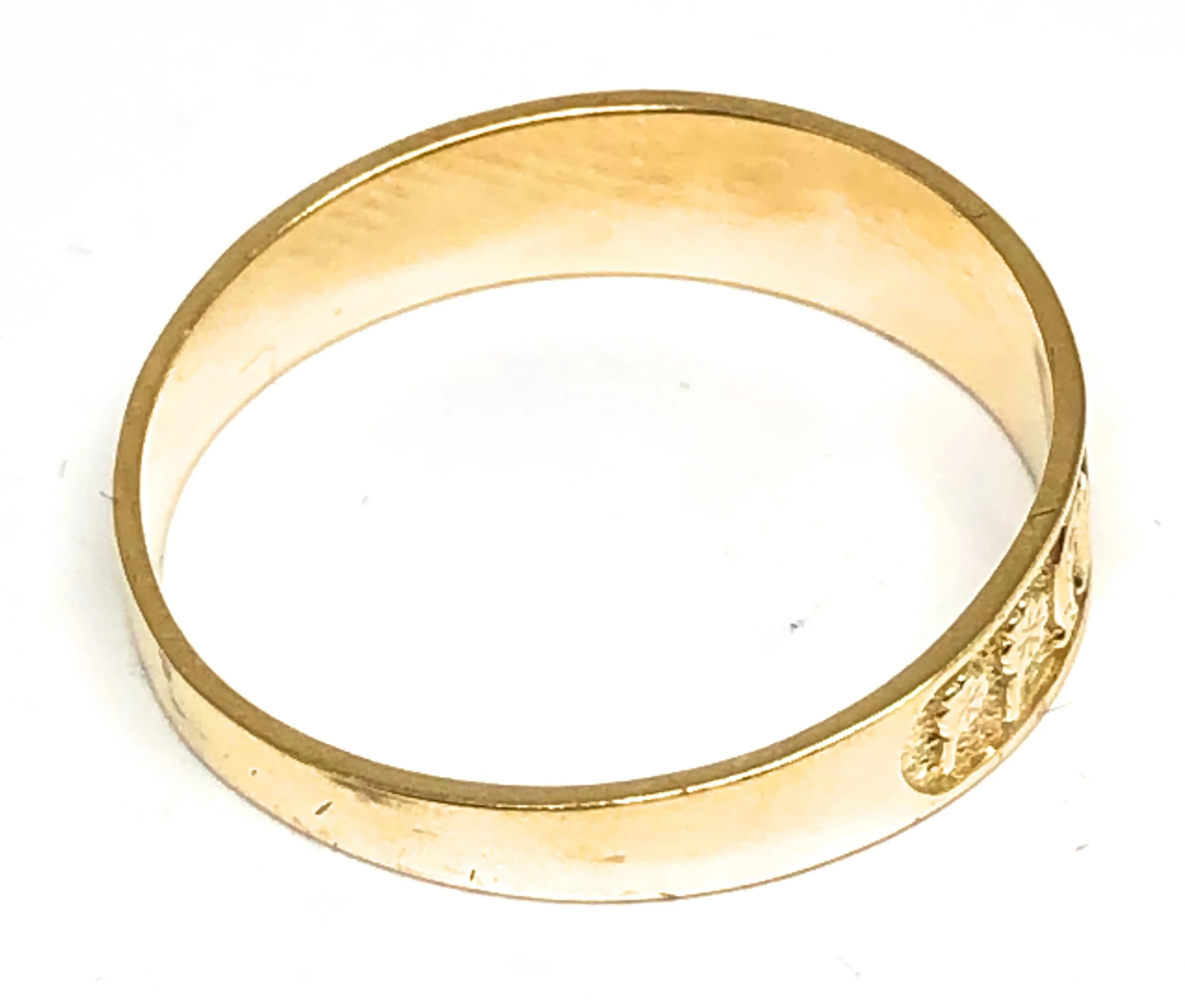 10k Solid Gold Yellow Lucky Symbols Ring Suerte - Image 3