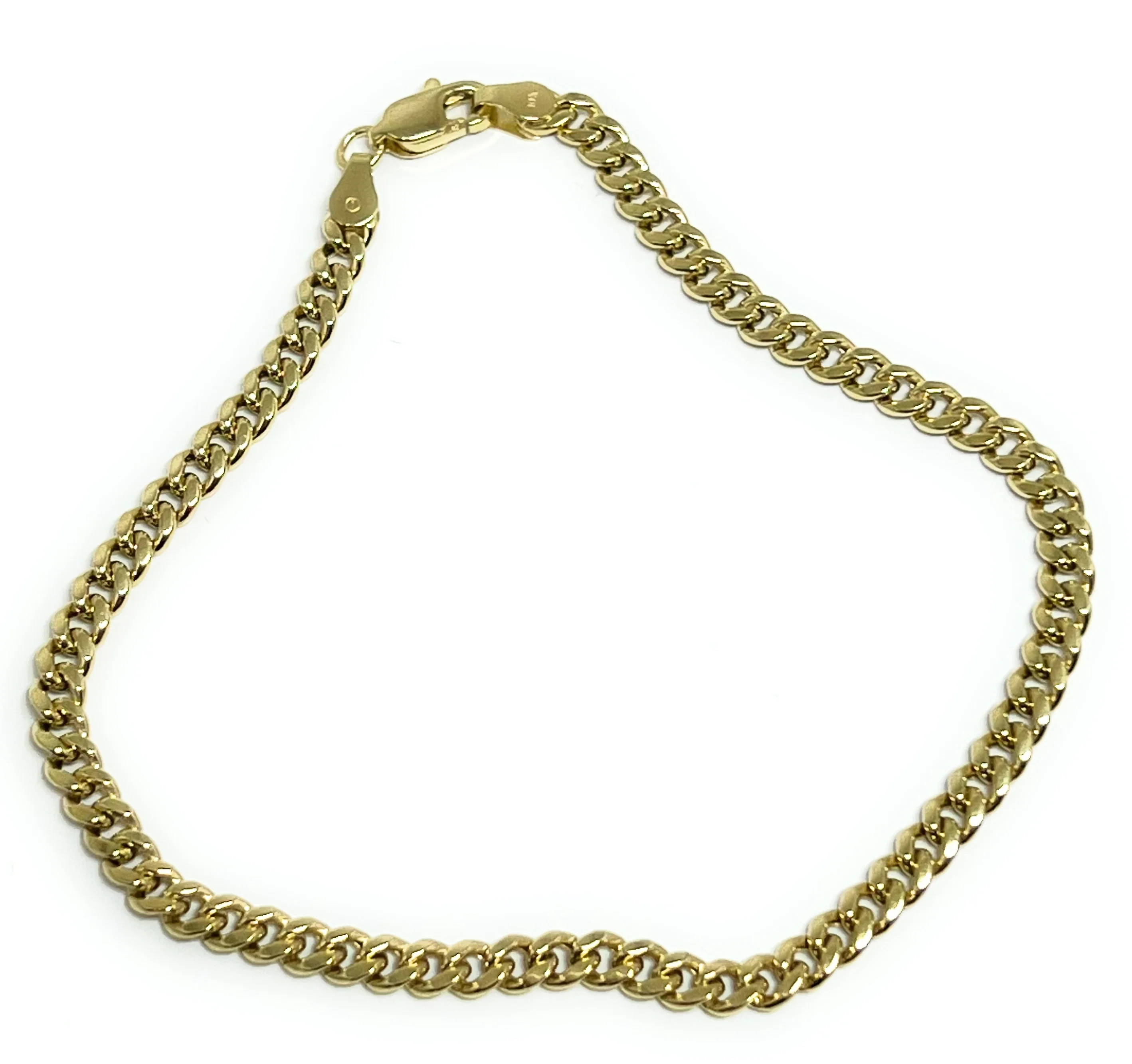 10k Solid Gold Yellow Miami Cuban Link Brracelet 7-8 inch 3.6mm Width - Image 3