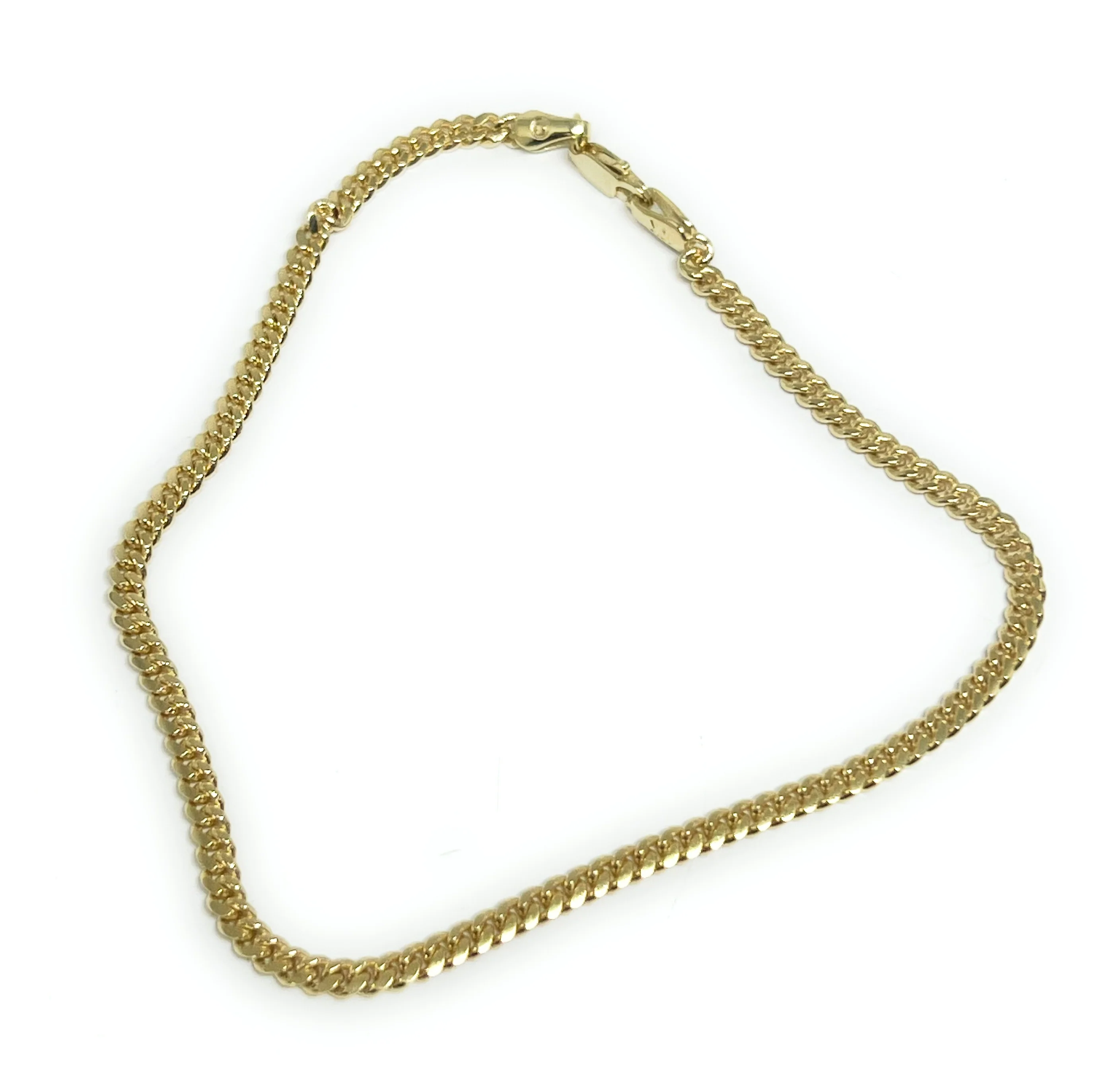 10k Solid Gold Yellow Miami Cuban Link 7-8 INCH 3MM Brracelet (FULL SOLID STYLE) - Image 3