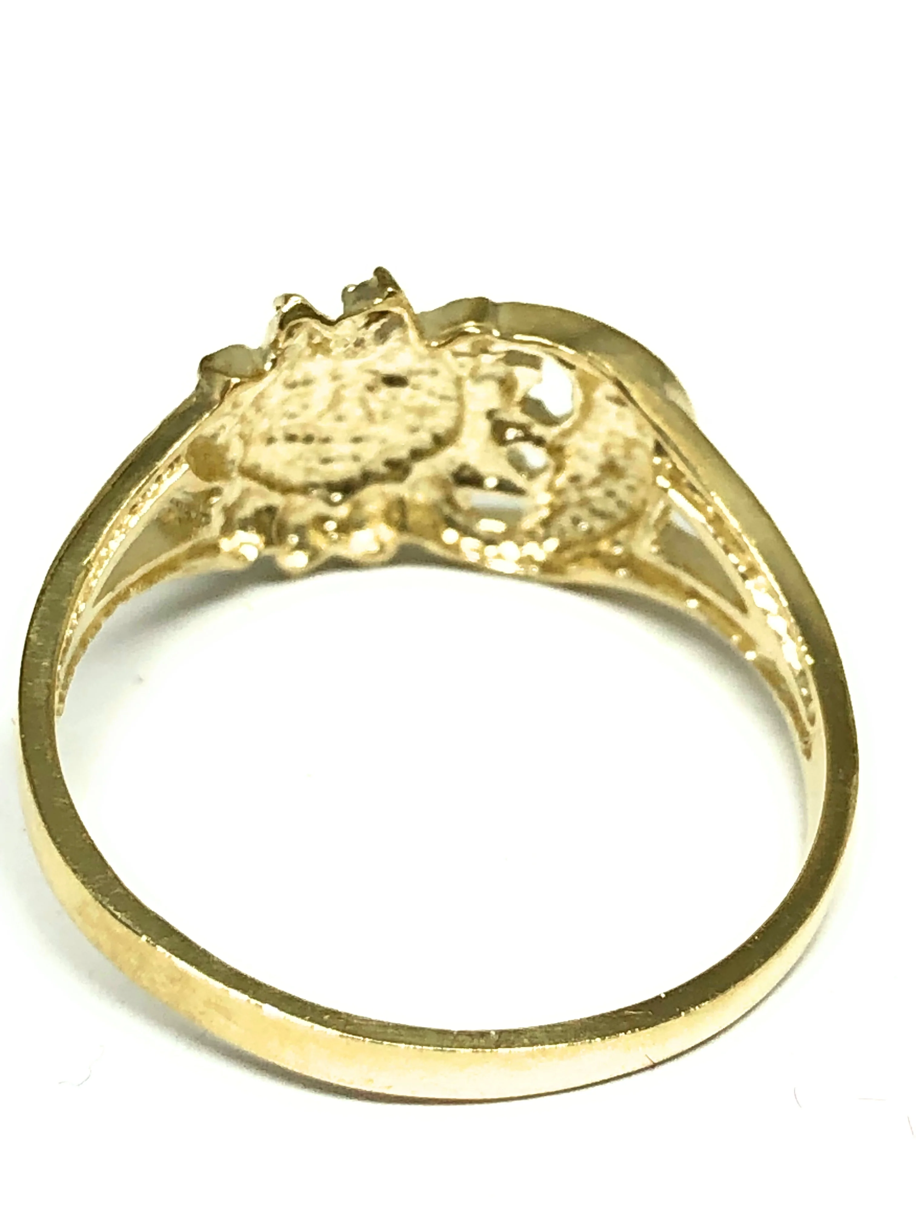 10k Solid Gold Yellow MOON & SUN Ring (FC 131) - Image 6