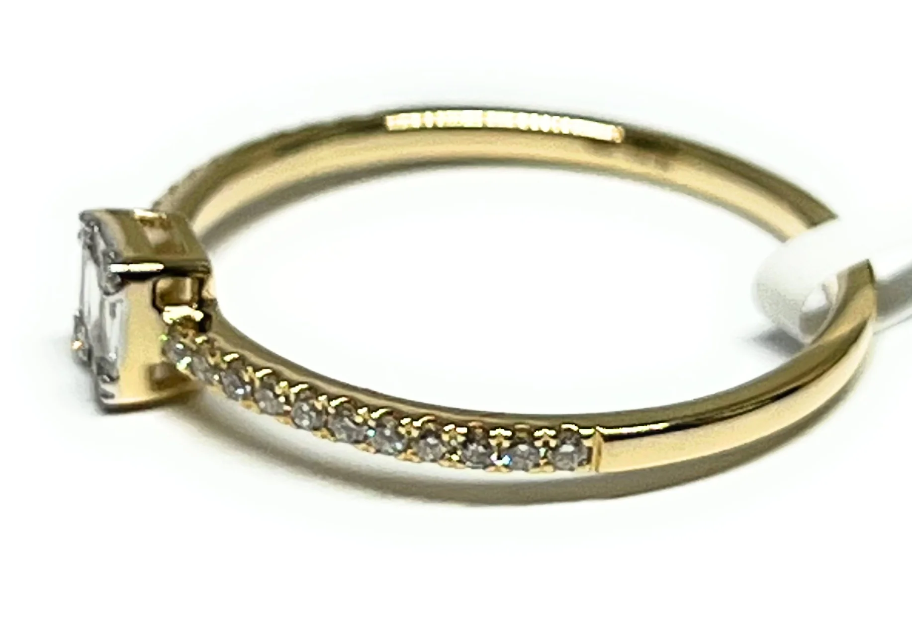 14k Solid Gold Squared Baguette Diamond Ring 0.24ct (FCD 13) - Image 2