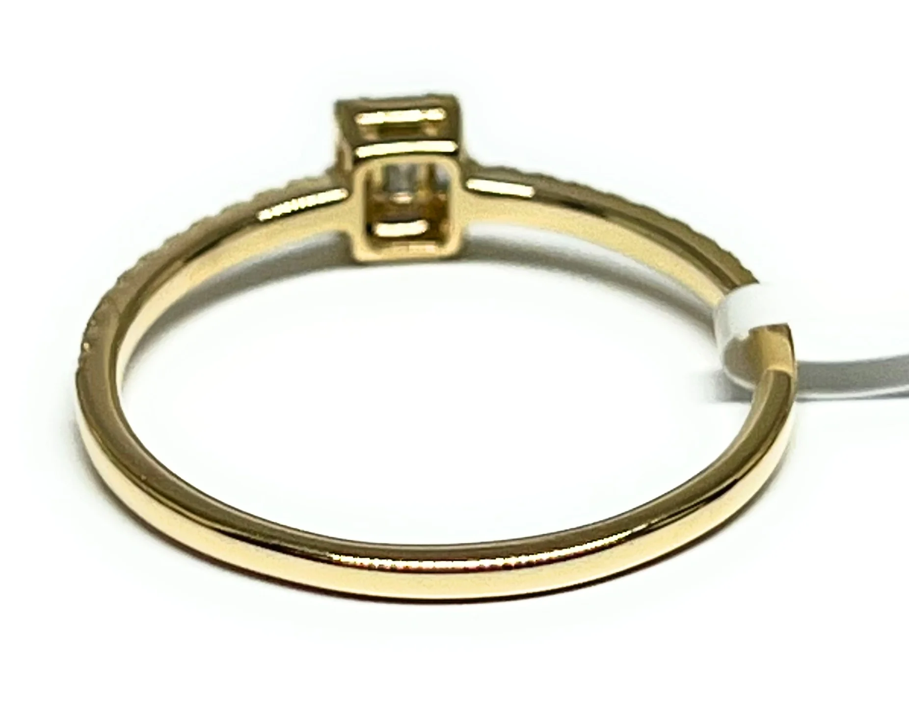 14k Solid Gold Squared Baguette Diamond Ring 0.24ct (FCD 13) - Image 3