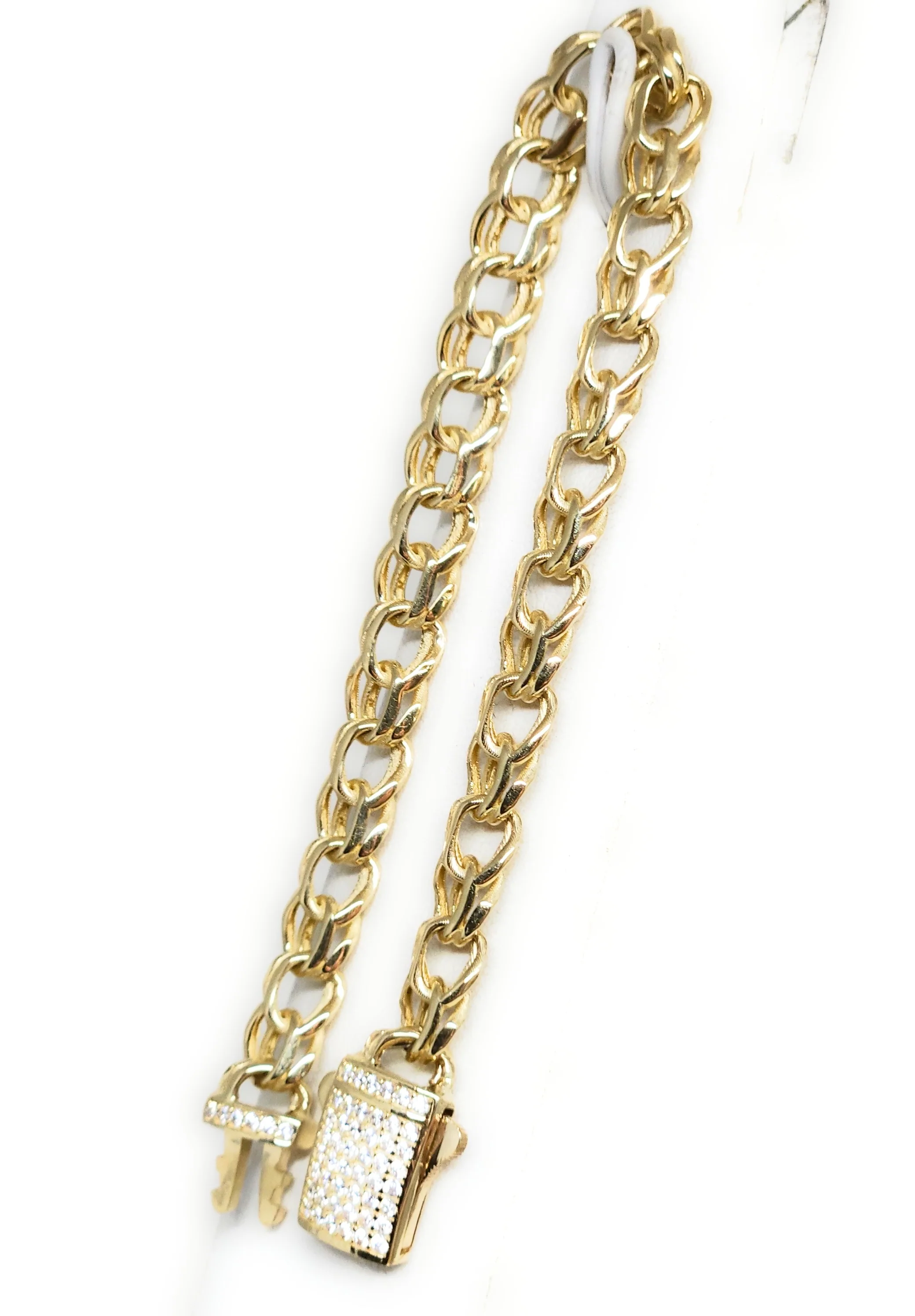 14k Solid Gold CHINO LINK Brracelet 7-8 INCH 6.8MM Width (14g~) - Image 6