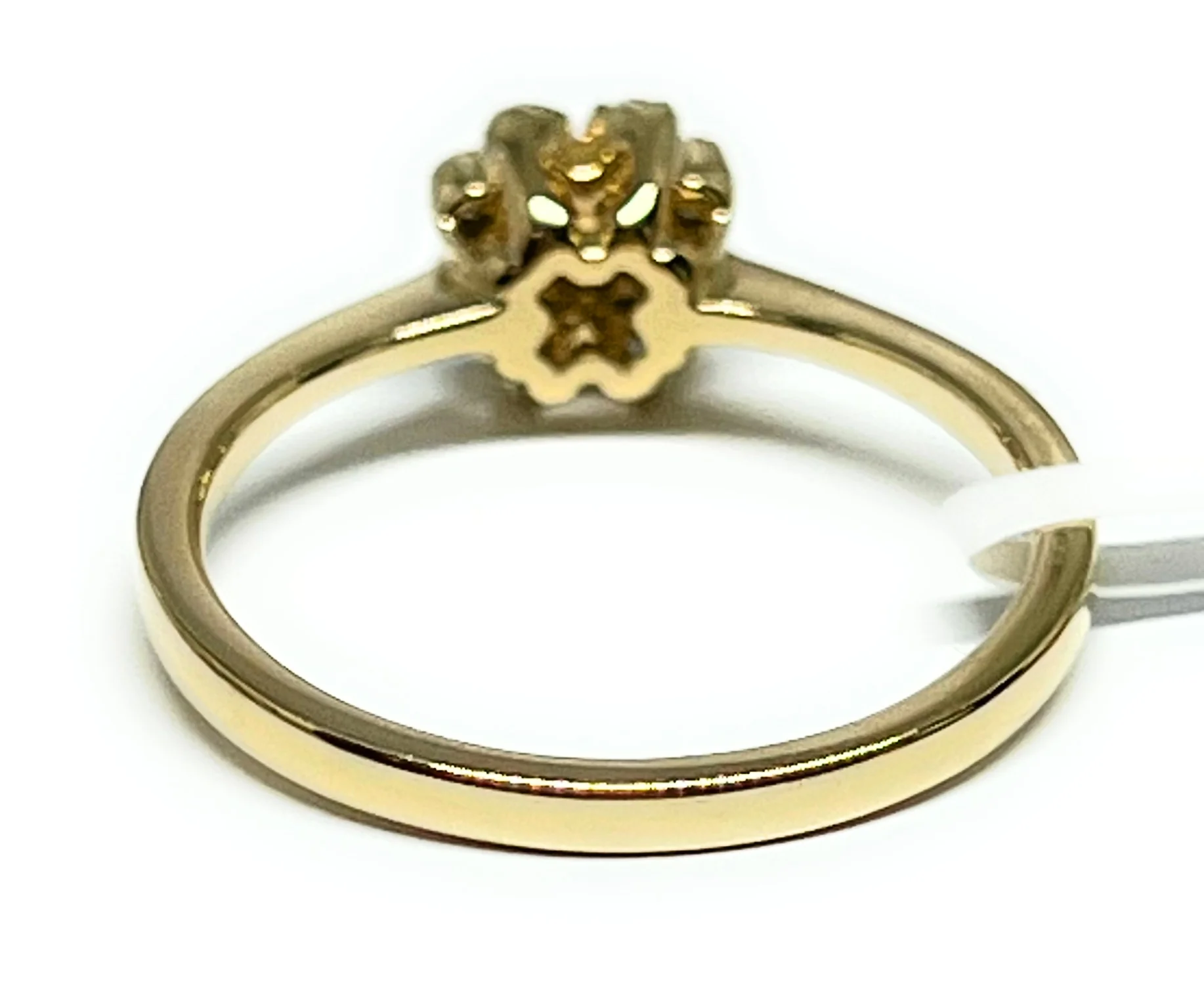14k Solid Gold Clustered Round Brilliant Cut Diamond Ring 0.24ct (FCD 18) - Image 3