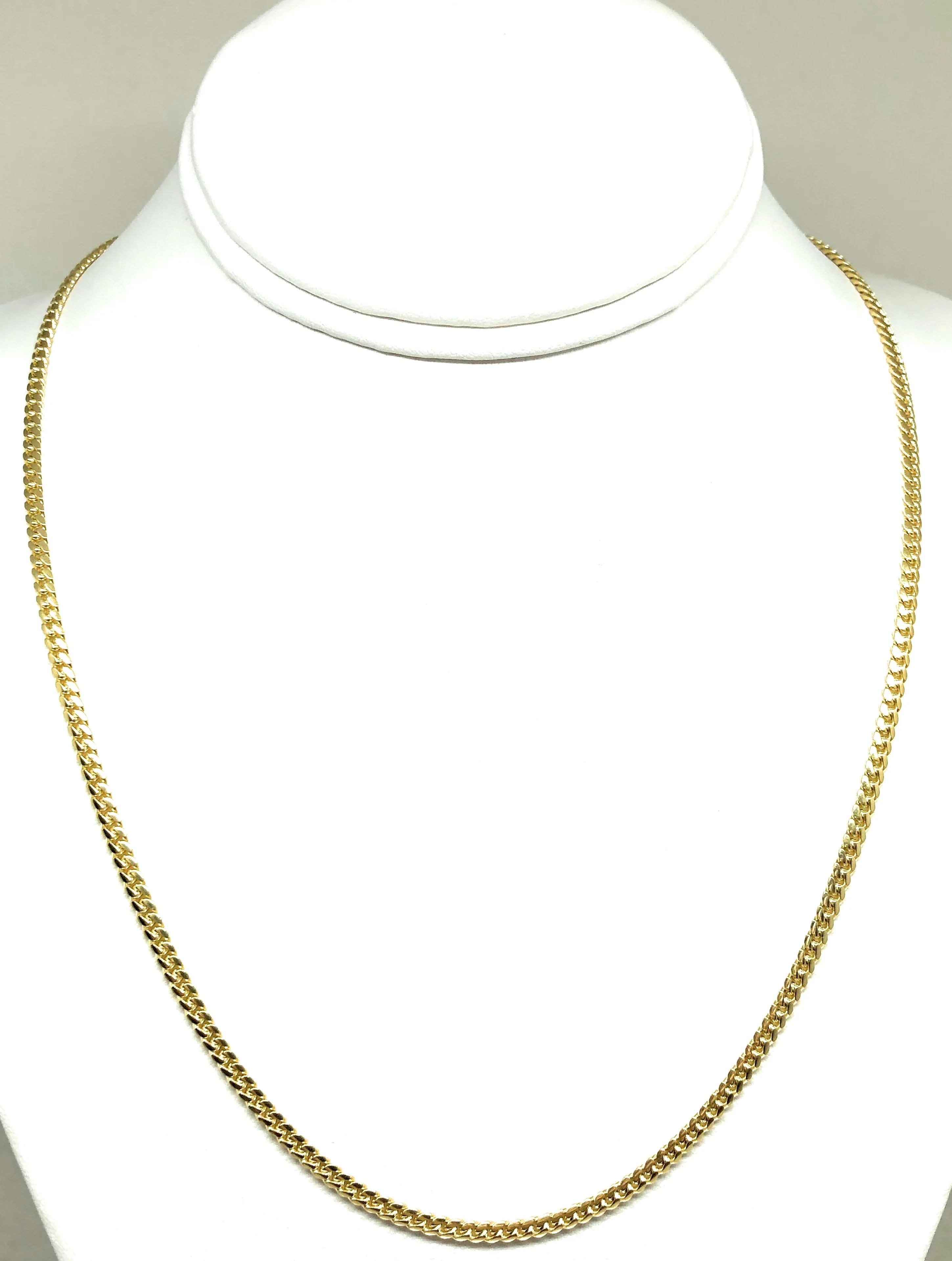 14k Solid Gold Miami Cuban Link Chain 18-26 inches 3mm (Semi-Hollow Style) - Image 5
