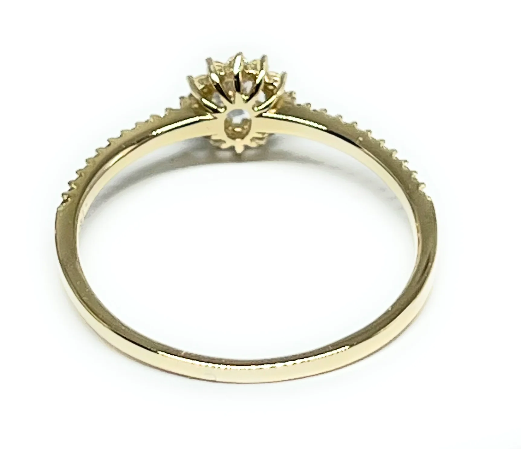 14k Solid Gold Yellow Gold CZ Ring (FC 227) - Image 3