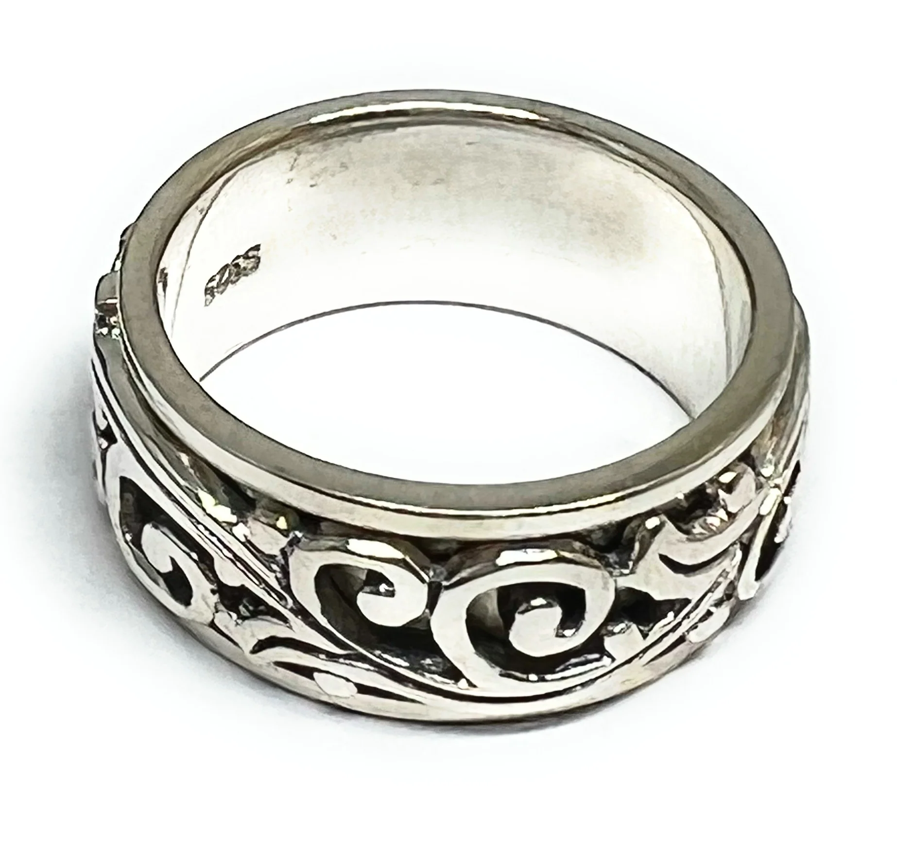 .925 Silver Celtic Band Spinner Ring (FCS 29) - Image 3