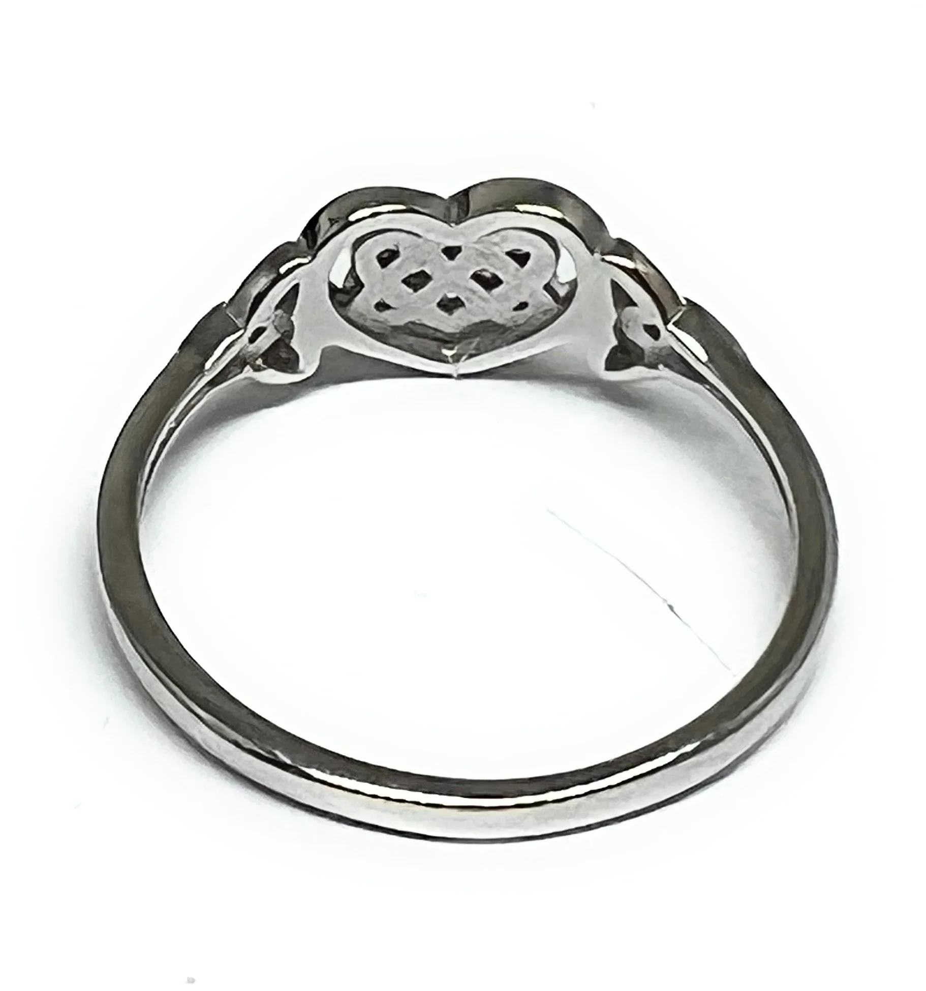 .925 Silver Celtic Heart Ring (FCS 03) - Image 3