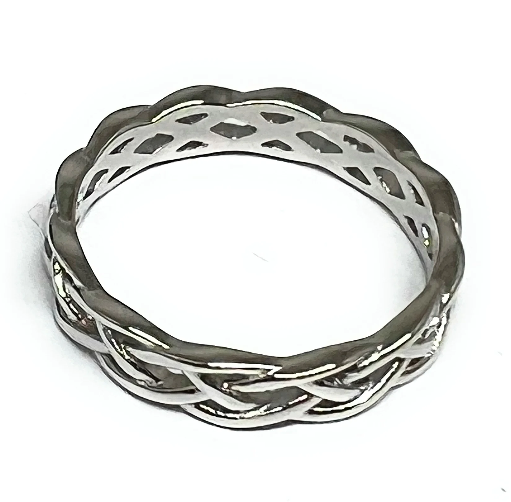.925 Silver Celtic Twisted Band Ring (FCS 20) - Image 3