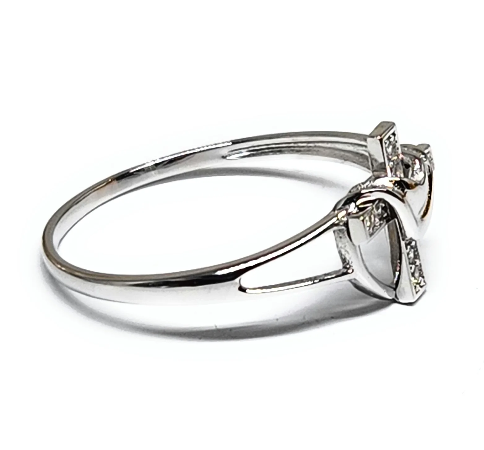 .925 Silver Cross CZ Ring - Image 3