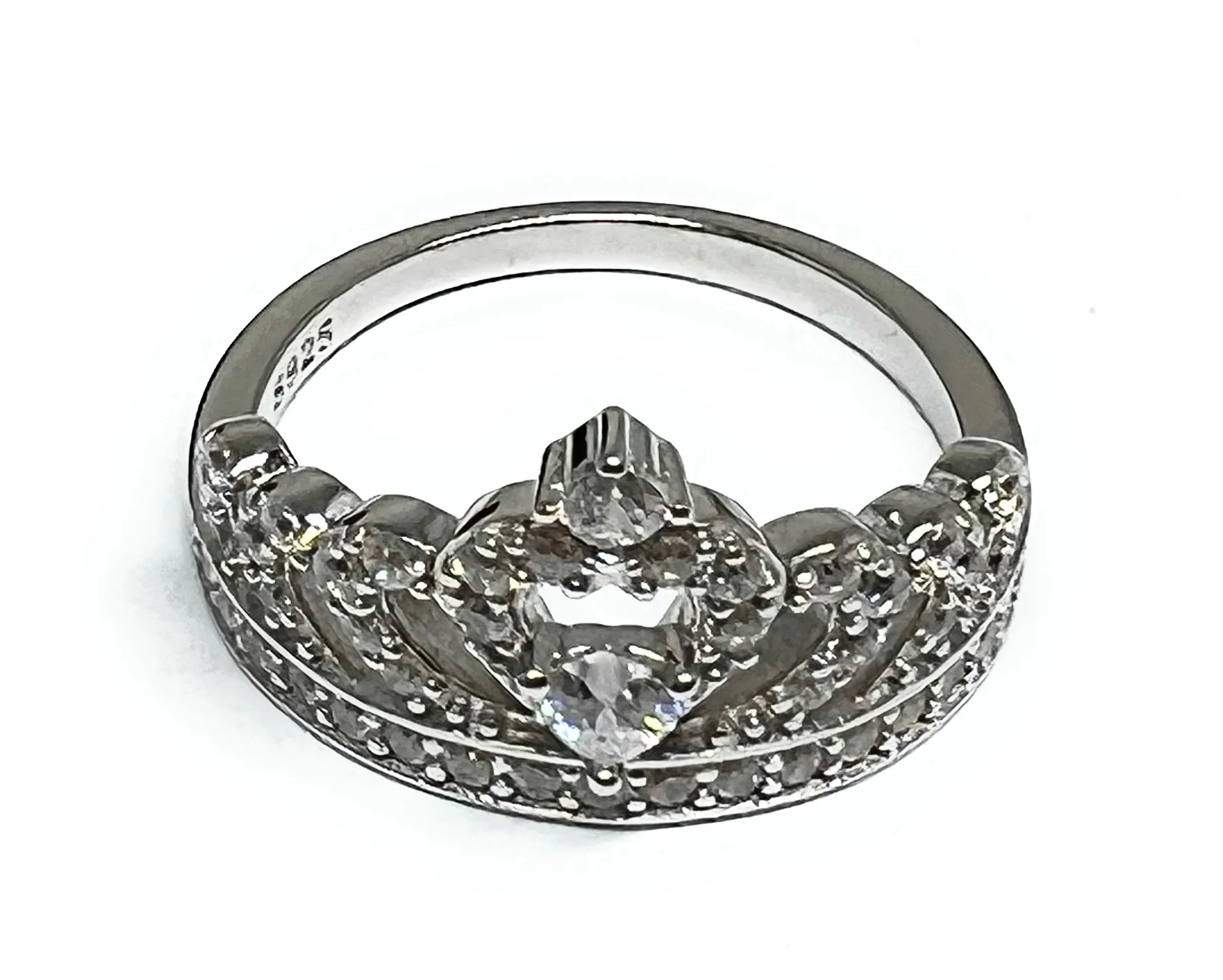 .925 Silver Crown CZ Ring (FCS 30)