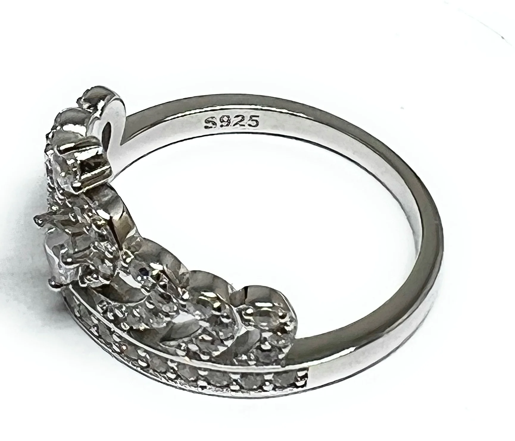 .925 Silver Crown CZ Ring (FCS 30) - Image 2