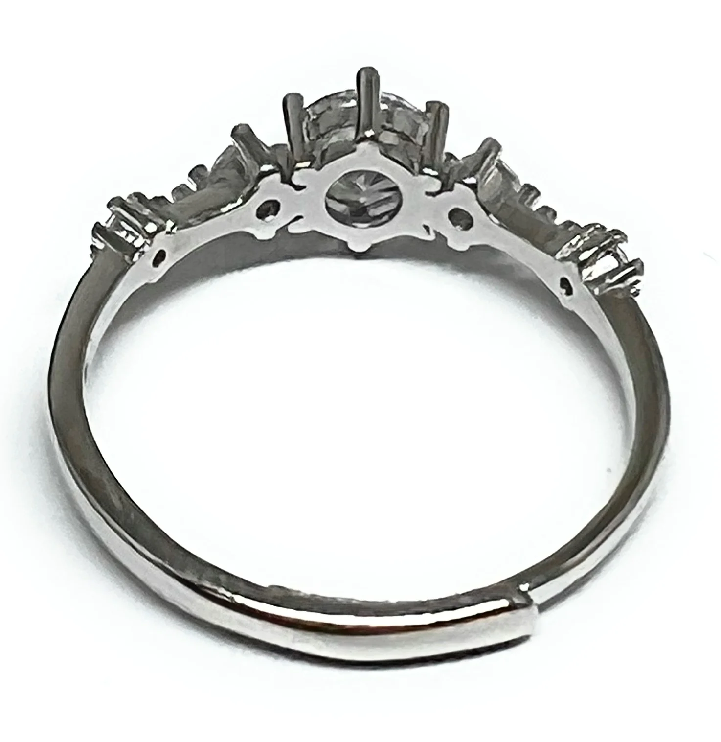 .925 Silver CZ Adjustable Ring (FCS 26) - Image 3