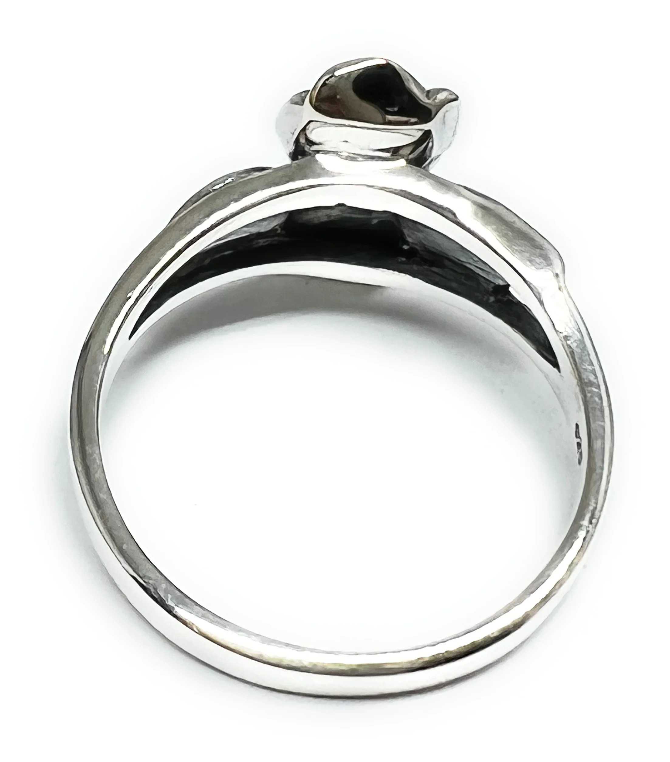 .925 Silver Double Flower Ring - Image 3