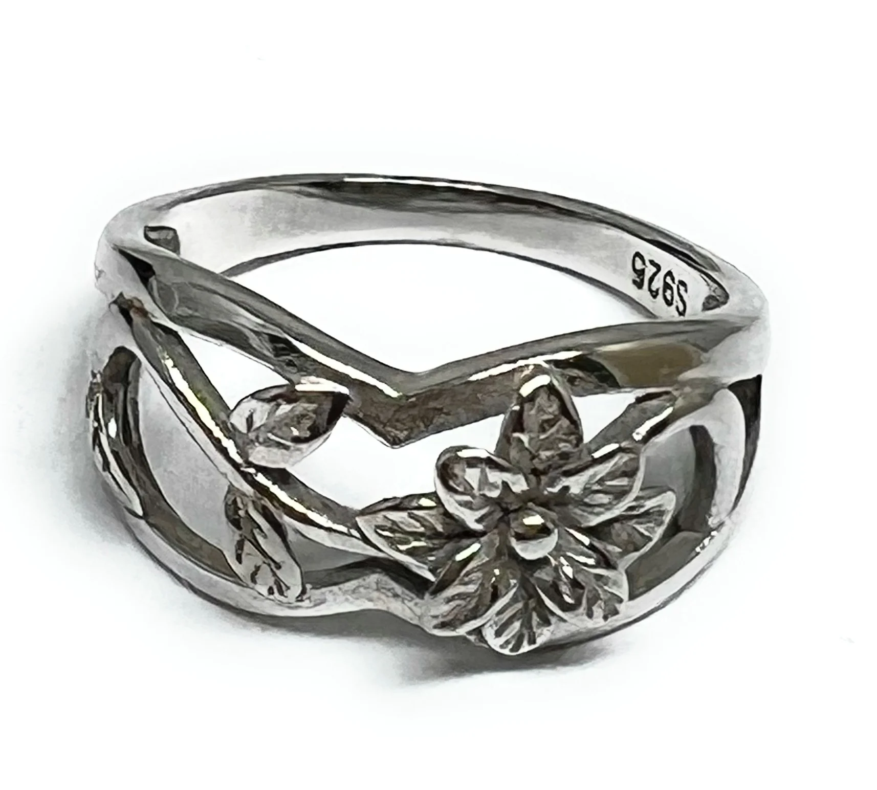 .925 Silver Flower Ring (FCS 16)
