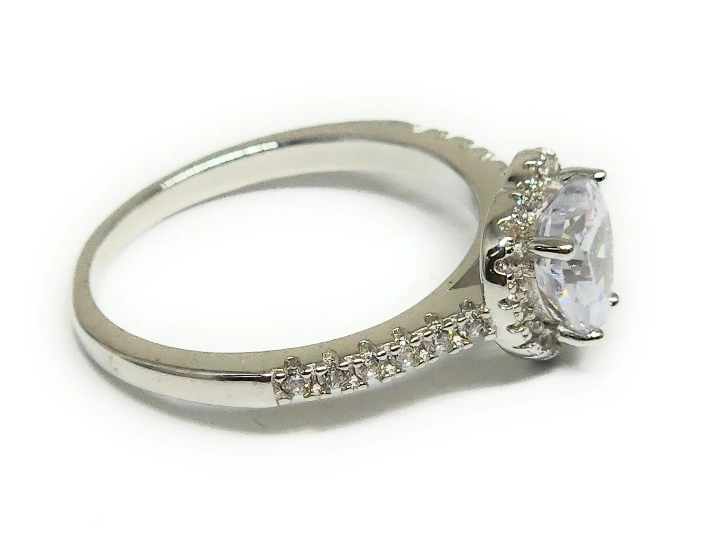 .925 Silver Heart CZ Ring - Image 3