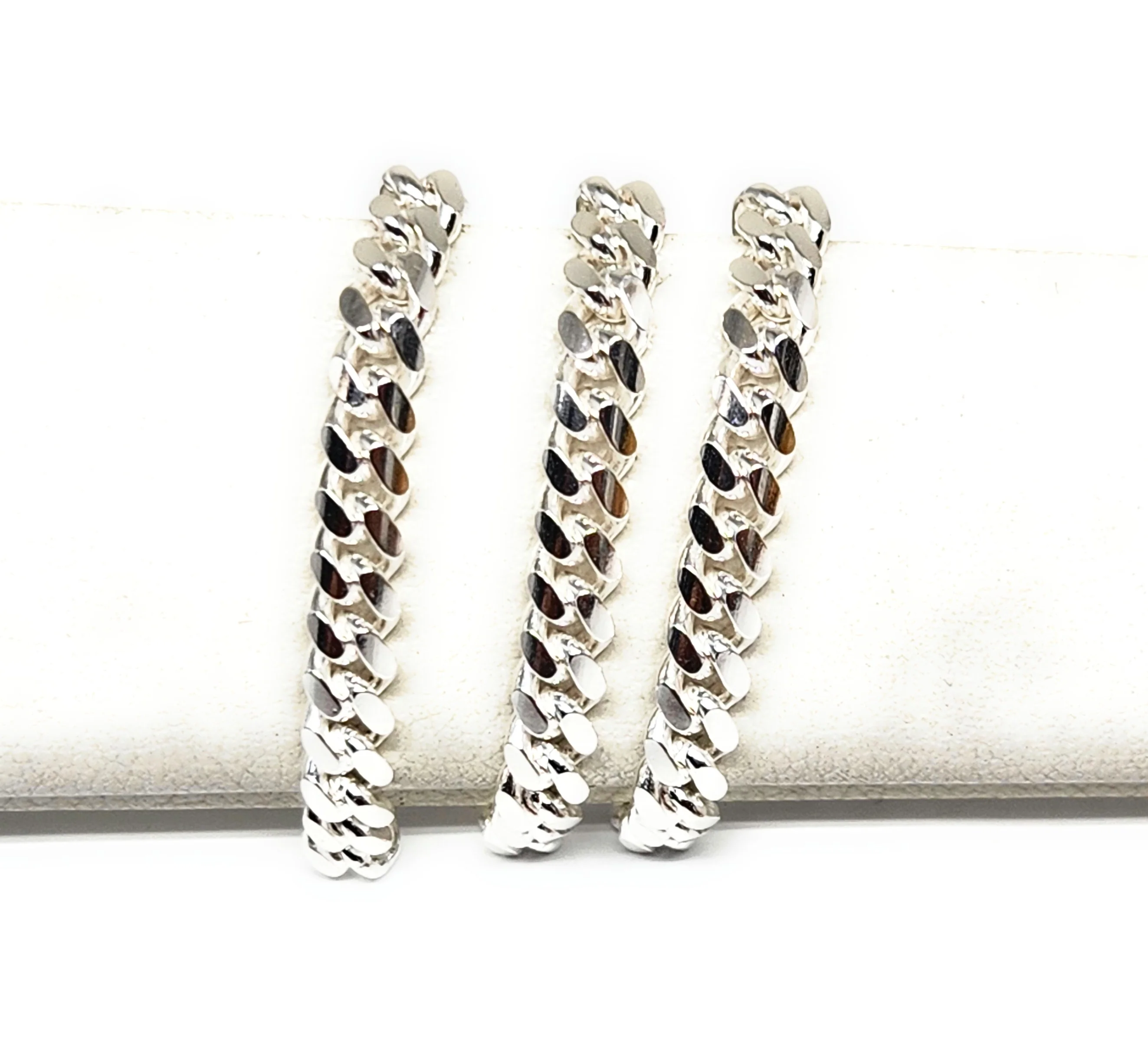 .925 Silver MIAMI CUBAN LINK 7.5-8 inch 4.2mm Width Braccelet - Image 3