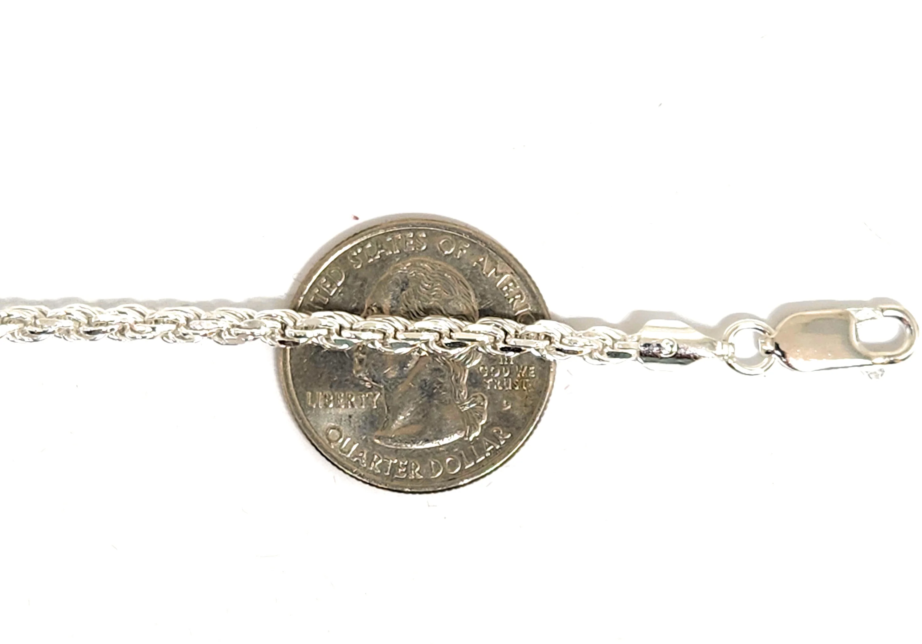 .925 Silver Rope Chain 18-26 inch 3.3mm Width - Image 2