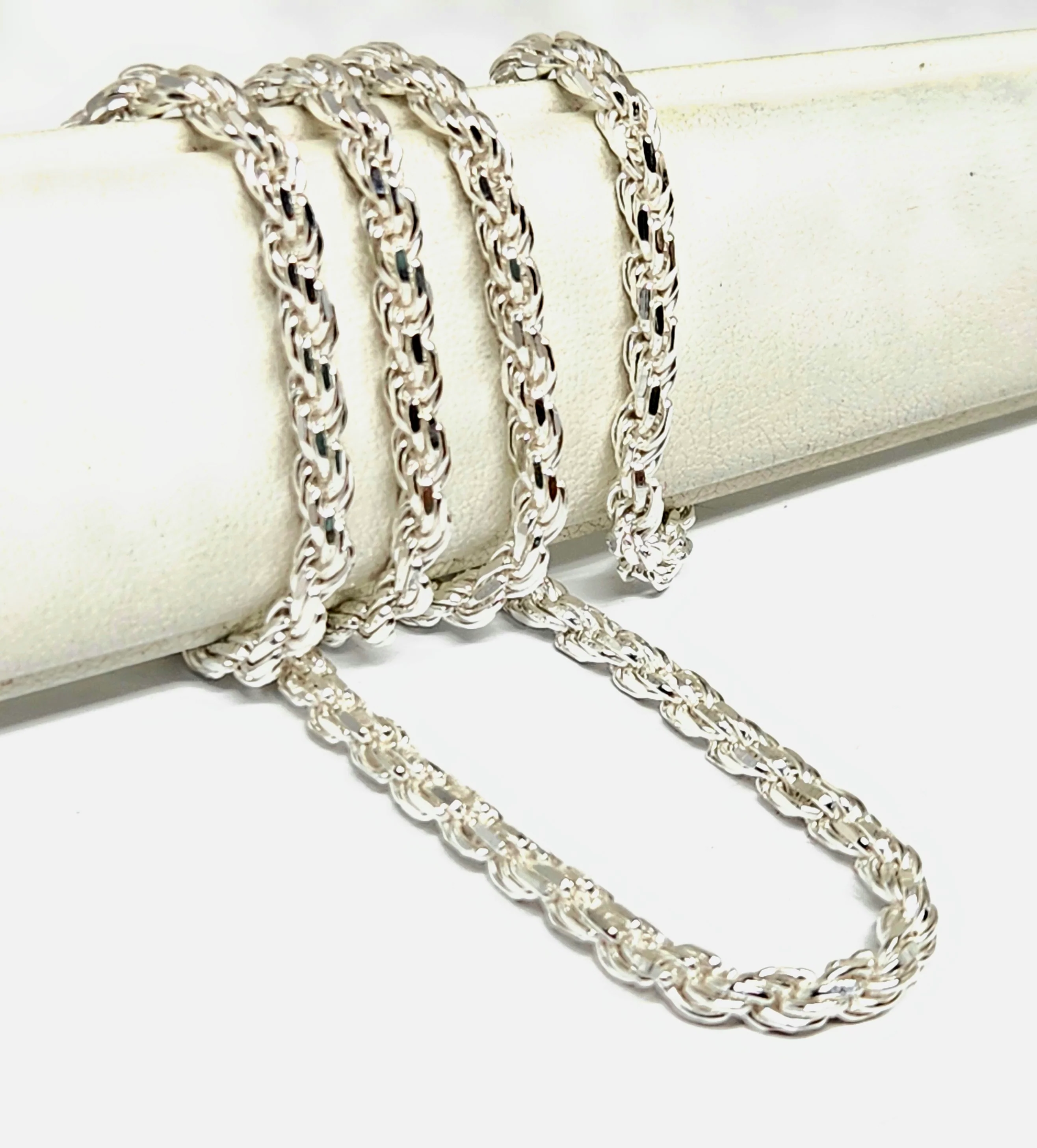 .925 Silver Rope Chain 18-26 inch 3.3mm Width - Image 3