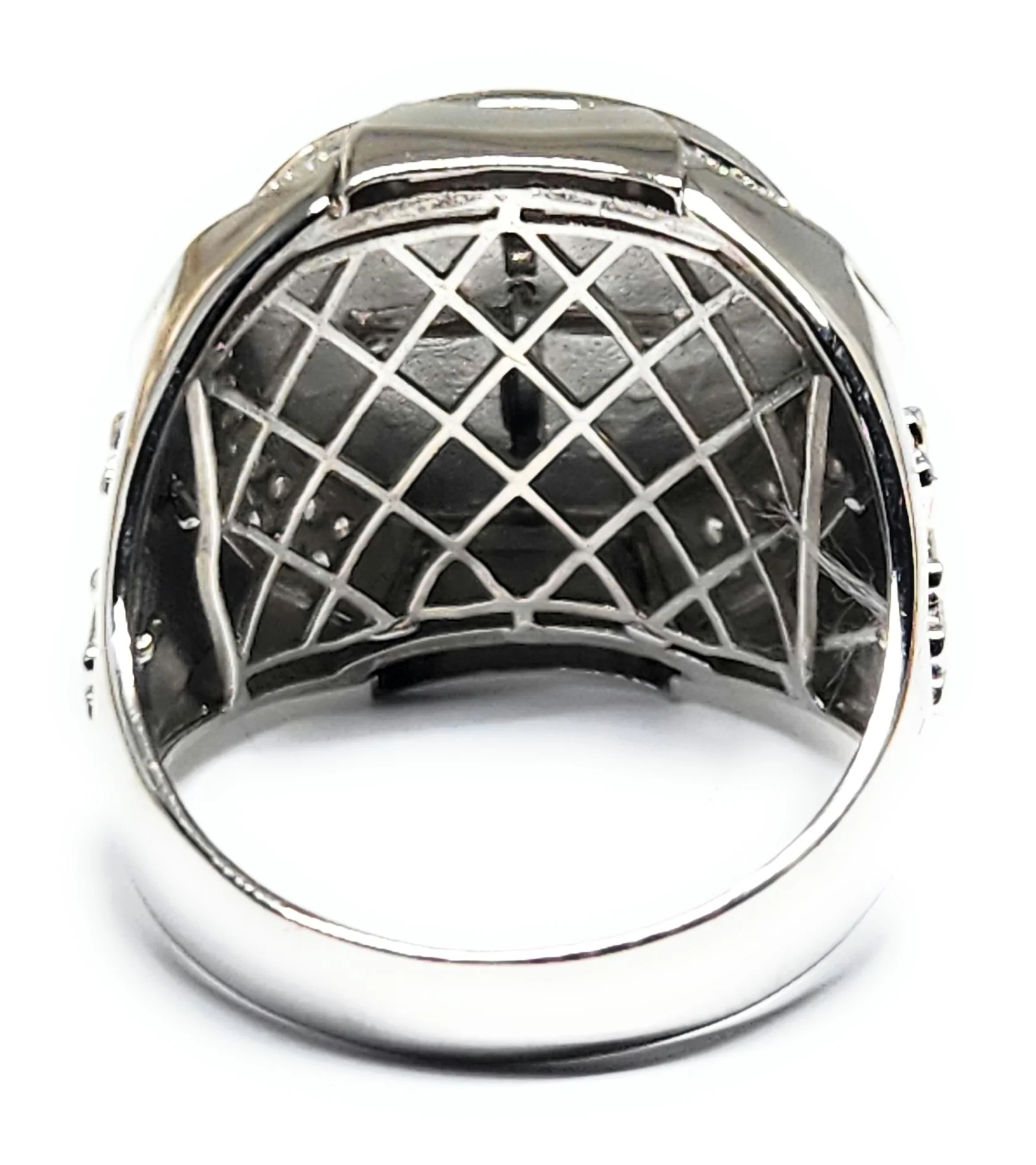 .925 Silver Saan Bennito Saaint Benedict CZ Ring - Image 5