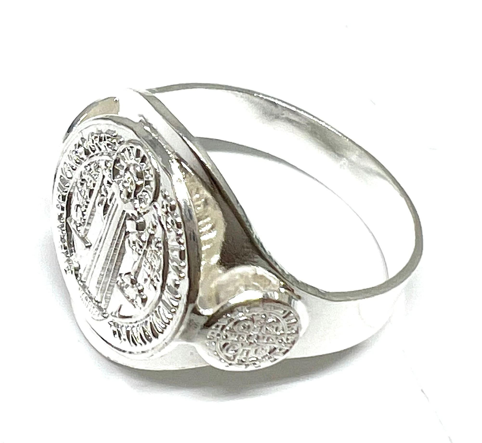 .925 Silver Saan Bennito Saaint Benedict Ring - Image 2
