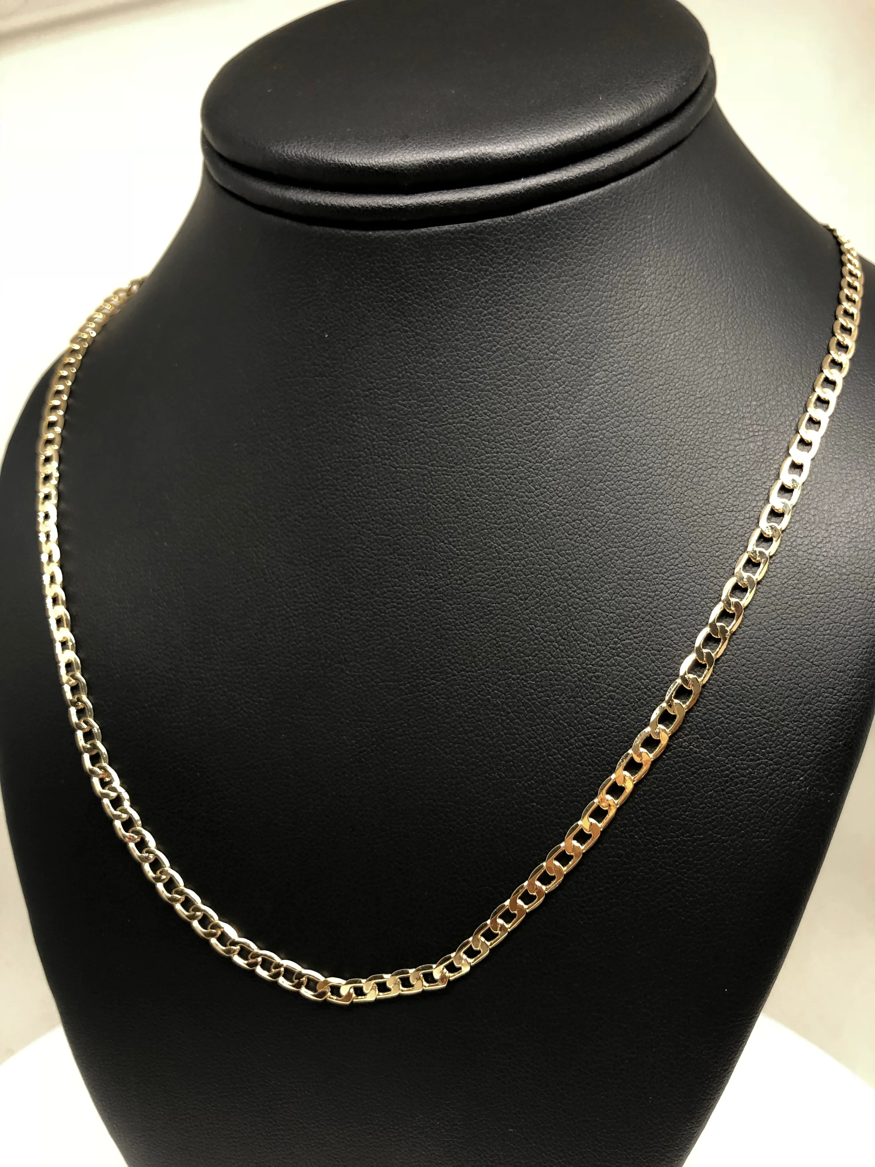 Gold Plated 24" 4mm Cuban Link Chain / Cadena Cuban Link 24” Oro Laminado 4mm - Image 8