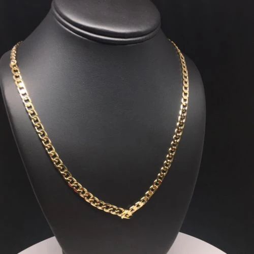 Gold Plated 26" 5mm Cuban Link Chain / Cadena Cuban Link 26" Oro Laminado 5mm - Image 4
