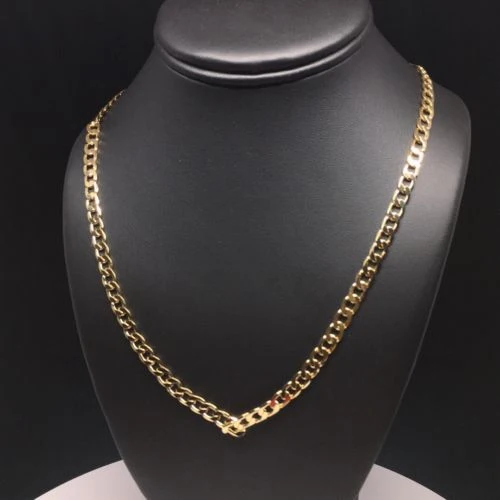 Gold Plated 26" 5mm Cuban Link Chain / Cadena Cuban Link 26" Oro Laminado 5mm - Image 7