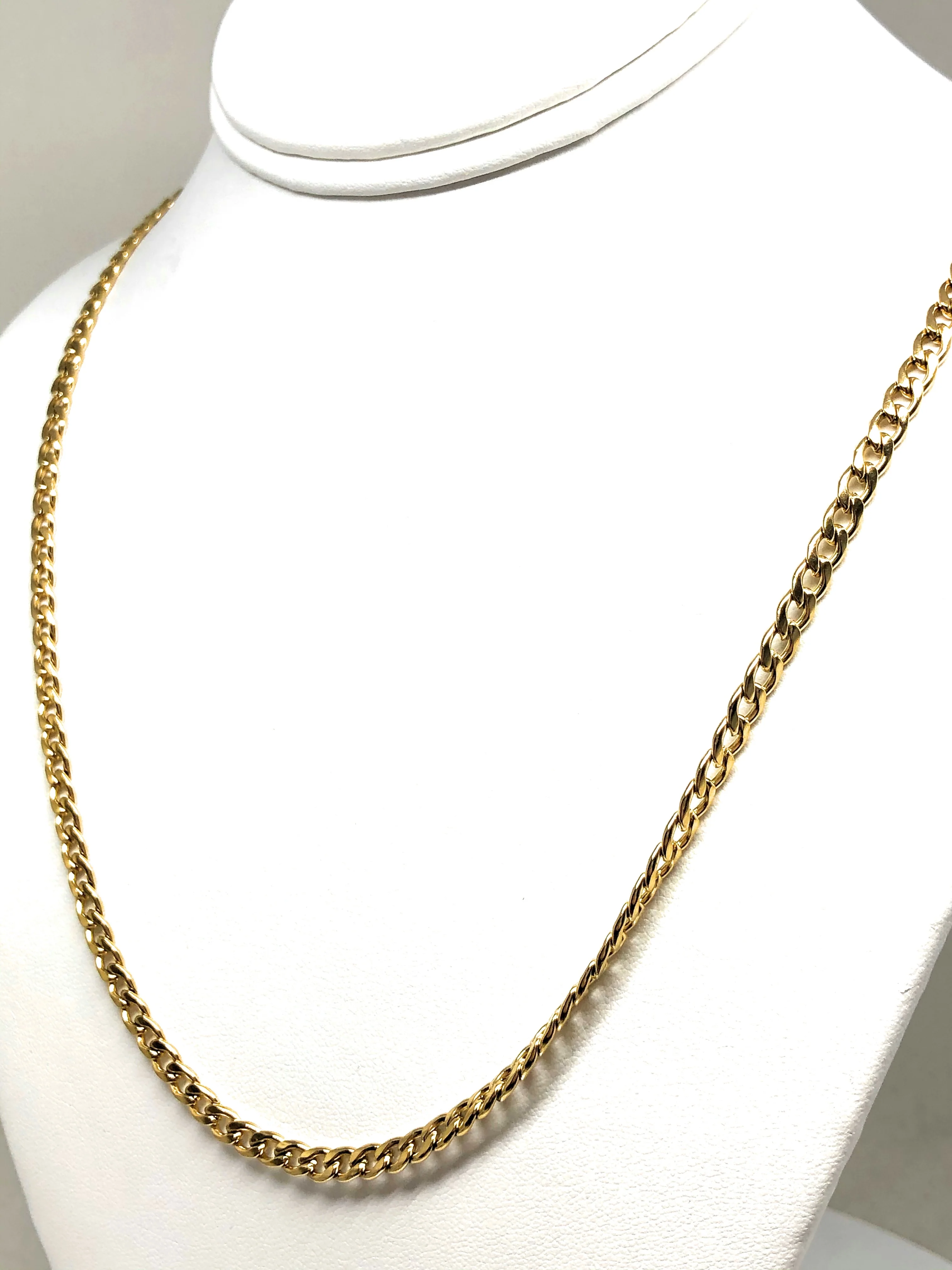 Gold Plated 30" 4.5mm Cuban Link Chain - Image 4