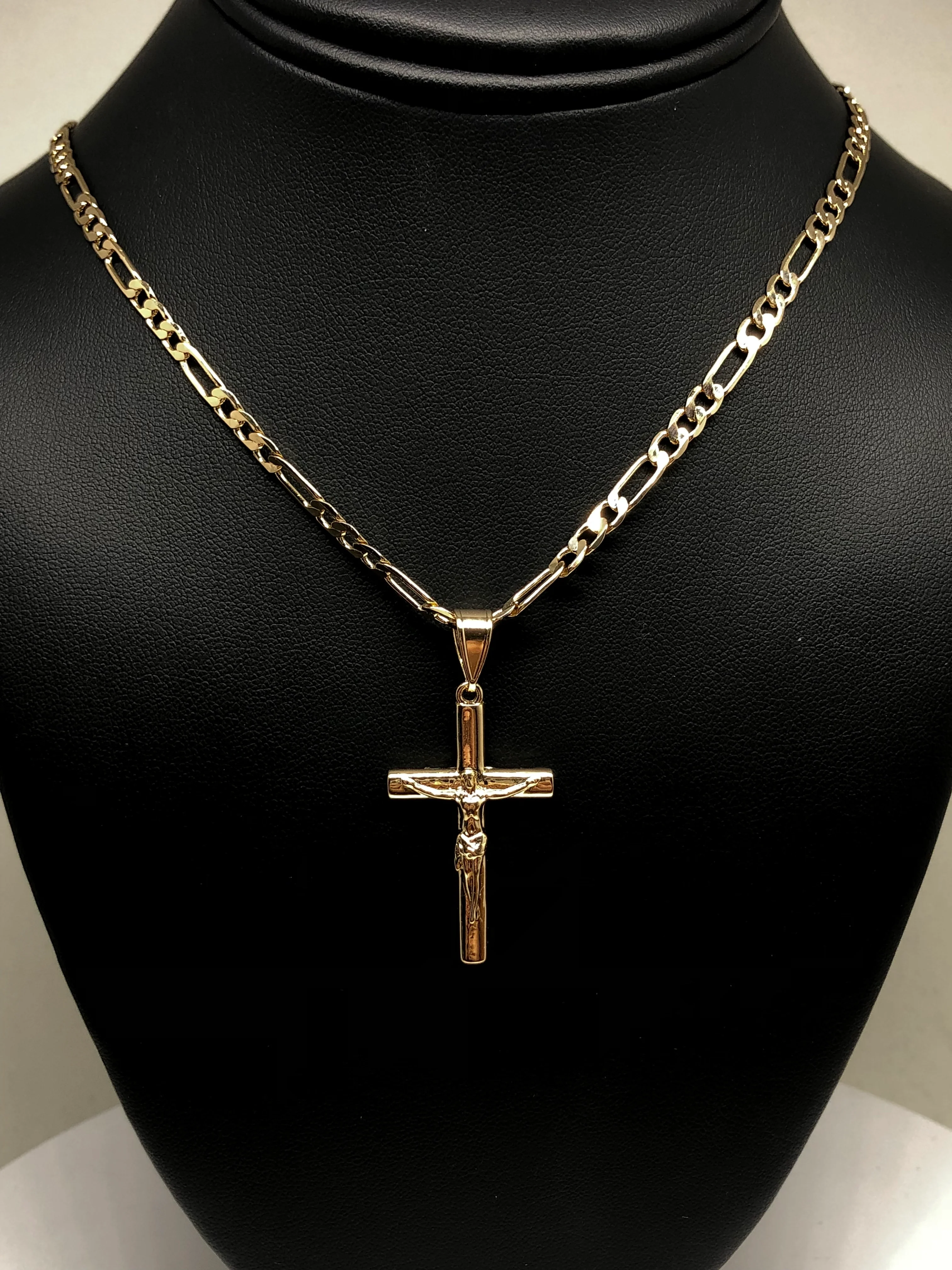 Gold Plated Cross Jesus Crucifix 24" Chain / Jesus Cruz Crucifijo Cadena Oro Lamindo 24” - Image 13