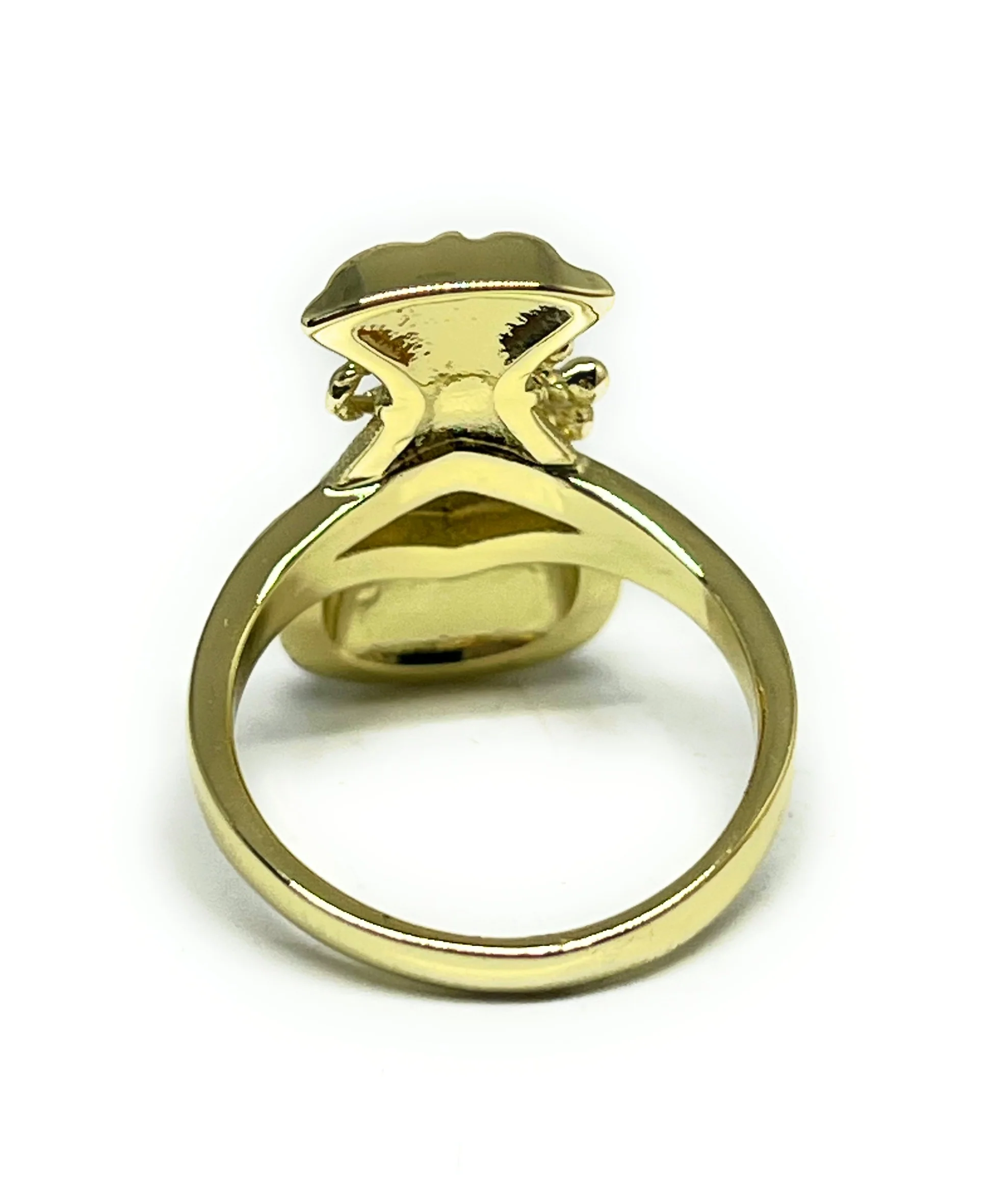 Gold Plated Hip Hop Yellow Money Bag Bills Ring - Image 4