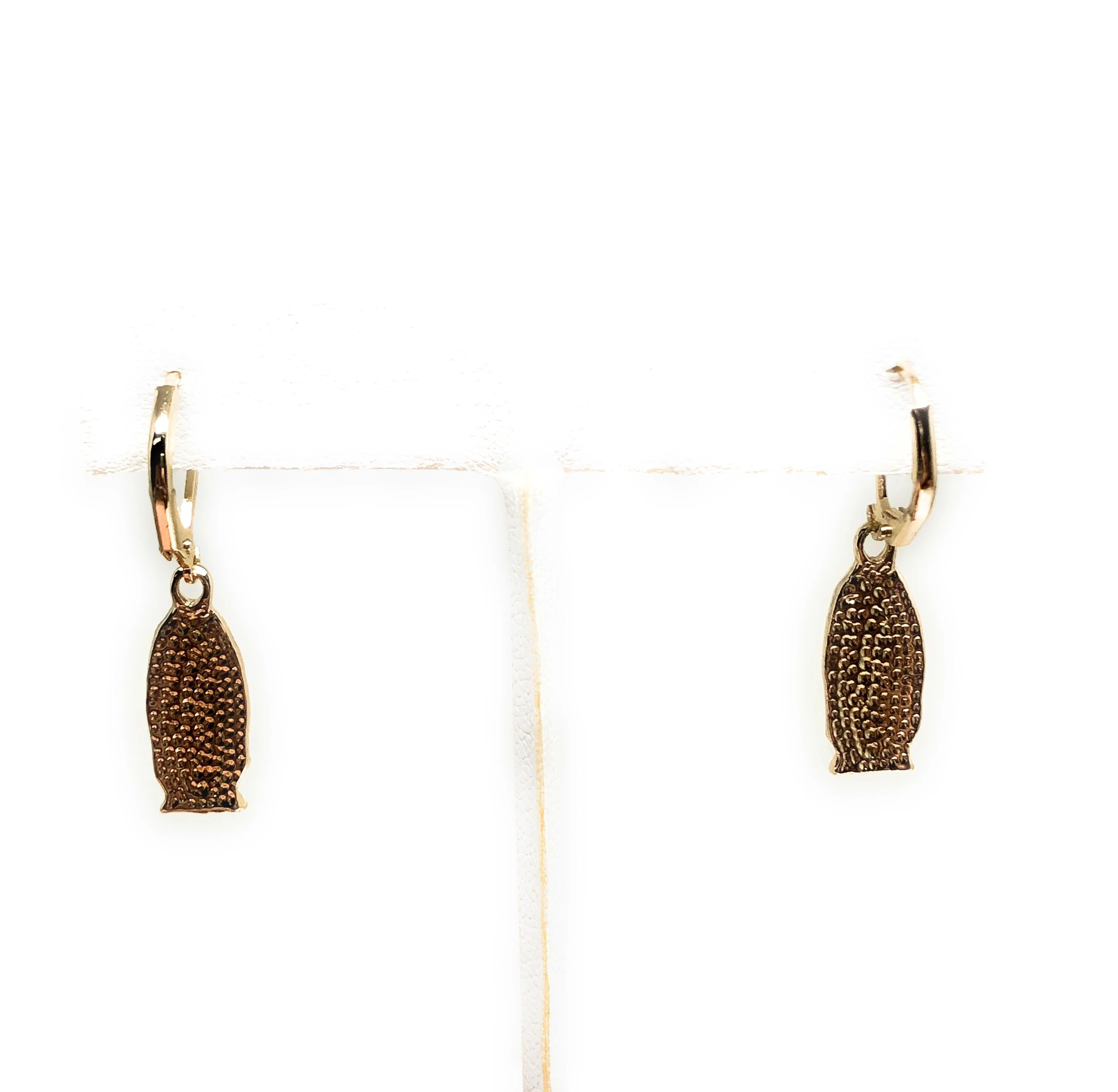 Gold Plated Virgin Mary Earrings Aretes Oro Laminado Virgen De Guadalupe - Image 5
