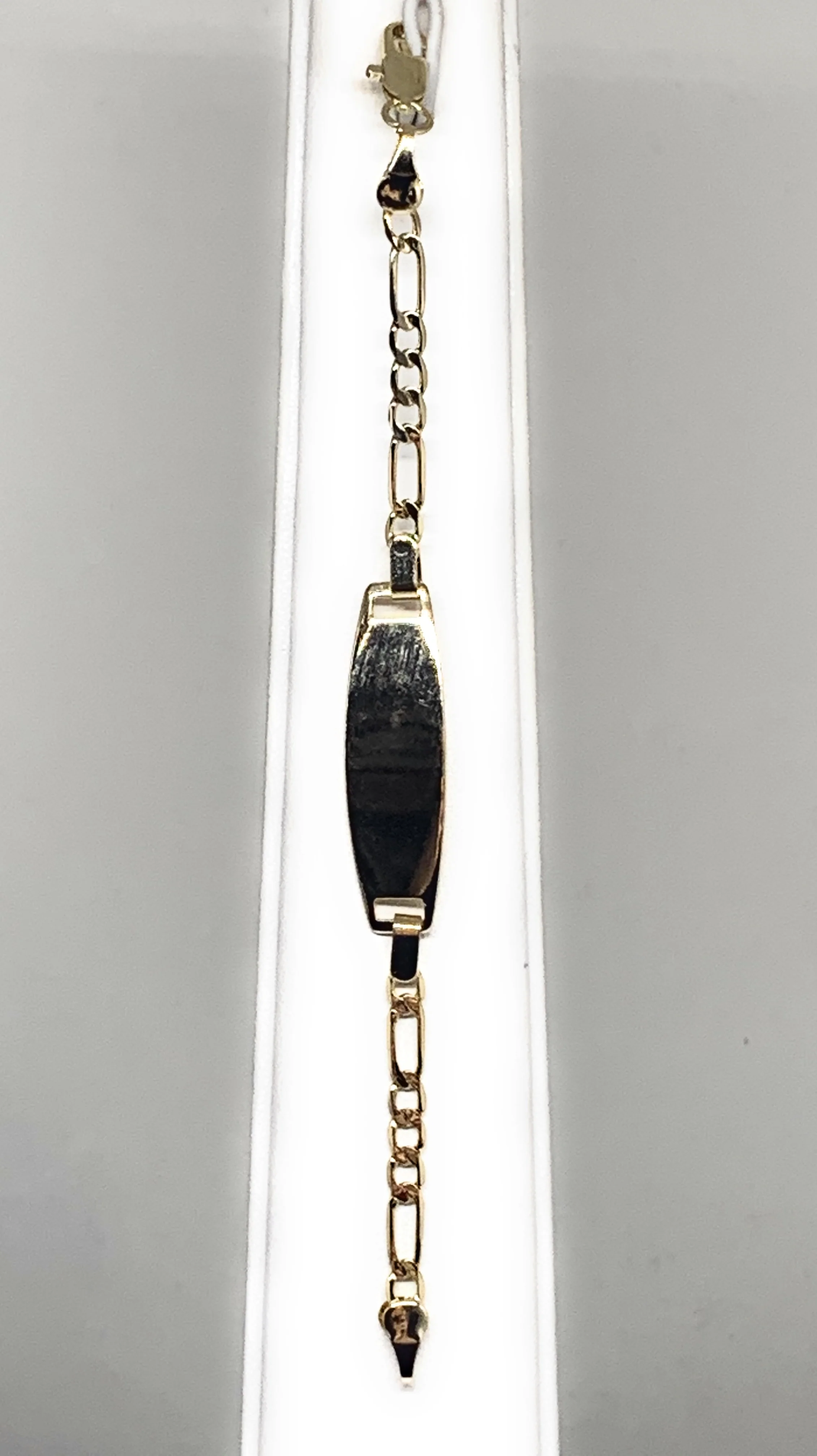 Kids’s Ages 1-6 Gold Plated ID Bracelet 5.5” 3mm Width Esclava - Image 9